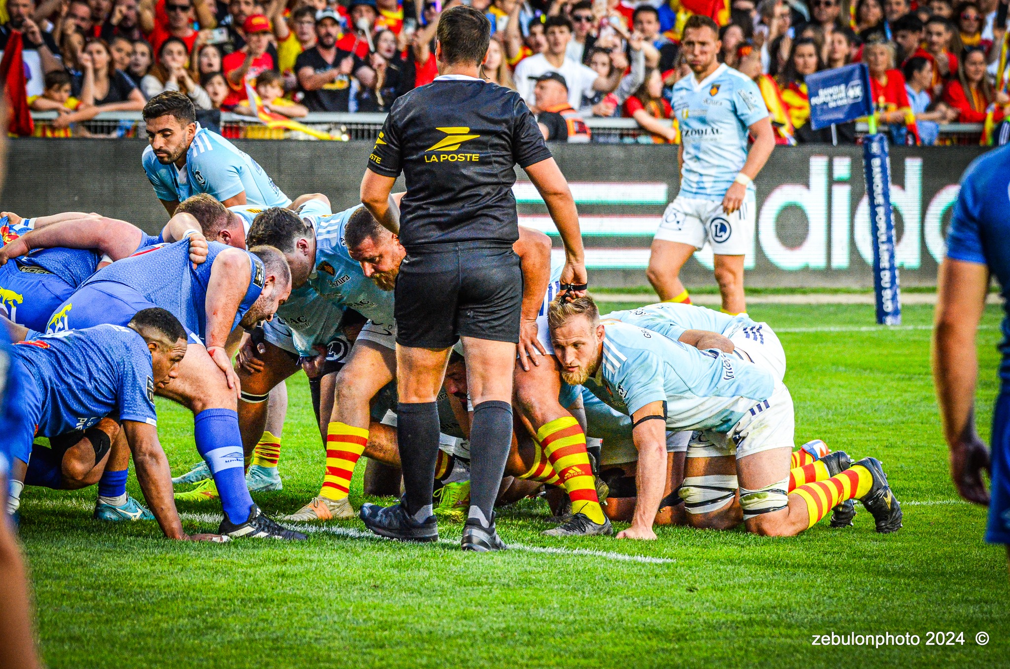  US Arlequins Perpignanais - Castres Olympique - Rugby - FFR 2024 - Top14 - USAP (43) vs (12) Castres  (#FFR24TOPPERCAS03) Photo by: Photo Zebulon | Siuxy Sports 2024-03-30
