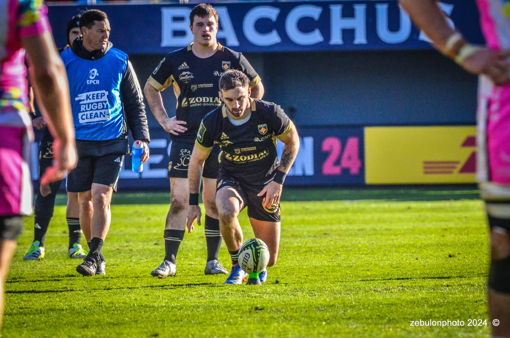  US Arlequins Perpignanais - Newcastle Falcons - Rugby - Challenge Cup - Perpignan (23) vs (32) Newcastle Falcons (#CC24USAPNF01) Photo by: Photo Zebulon | Siuxy Sports 2024-01-21