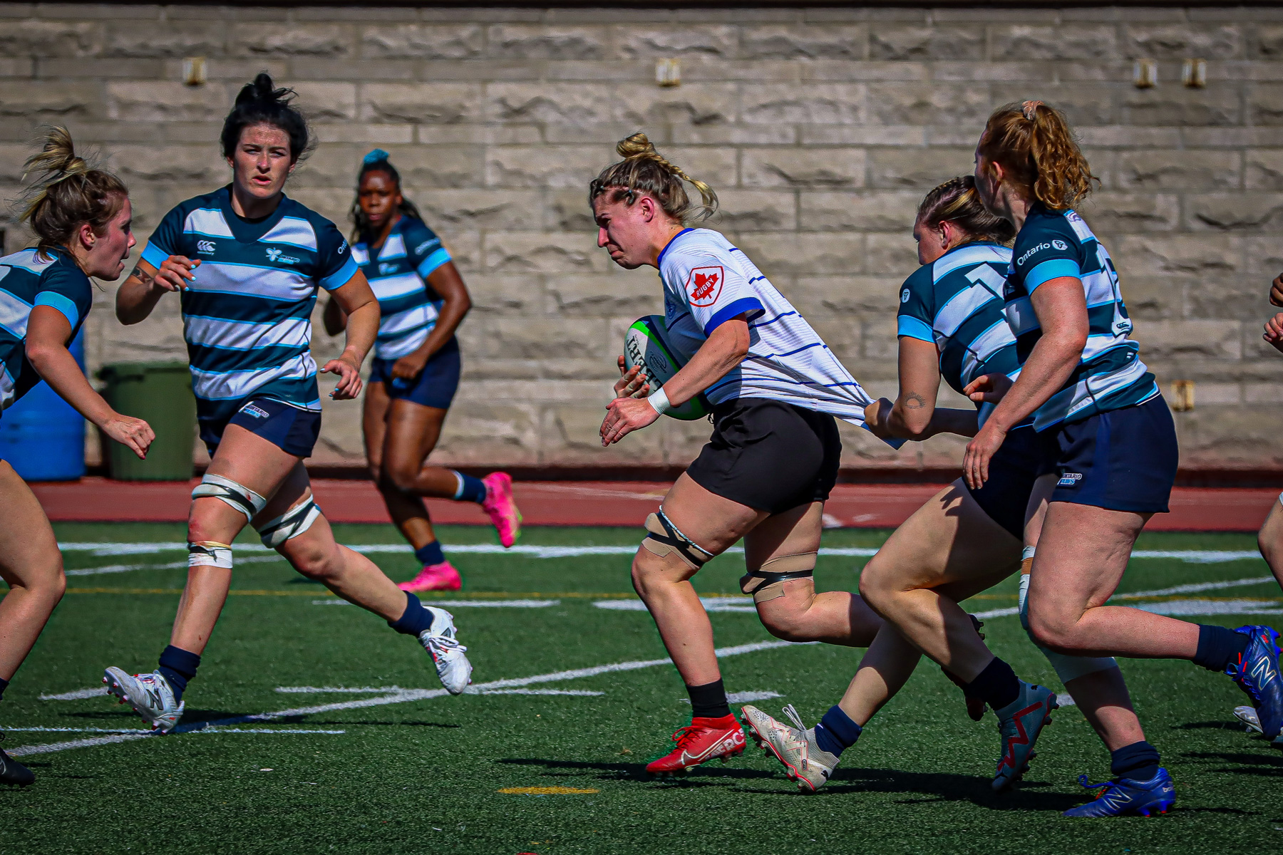  Équipe féminine - Rugby Québec - Ontario Blues (w) - Rugby - QORC-CROQ 2024 - FINALS - QUÉBEC EST (37) VS (13) ONTARIO EST - 1ST POSITION - Reel Mayarts (#QORC24QCEONE16) Photo by: Photo Mayarts | Siuxy Sports 2024-06-01