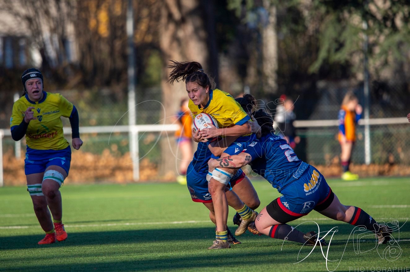  FC Grenoble Rugby - ASM Romagnat rugby féminin - Rugby - FFR 2024 - Réserve Élite - FCG Amazones vs ASM Romagnat (#FFR24REFCGASMR11) Photo by: Karine Valentin | Siuxy Sports 2024-11-30