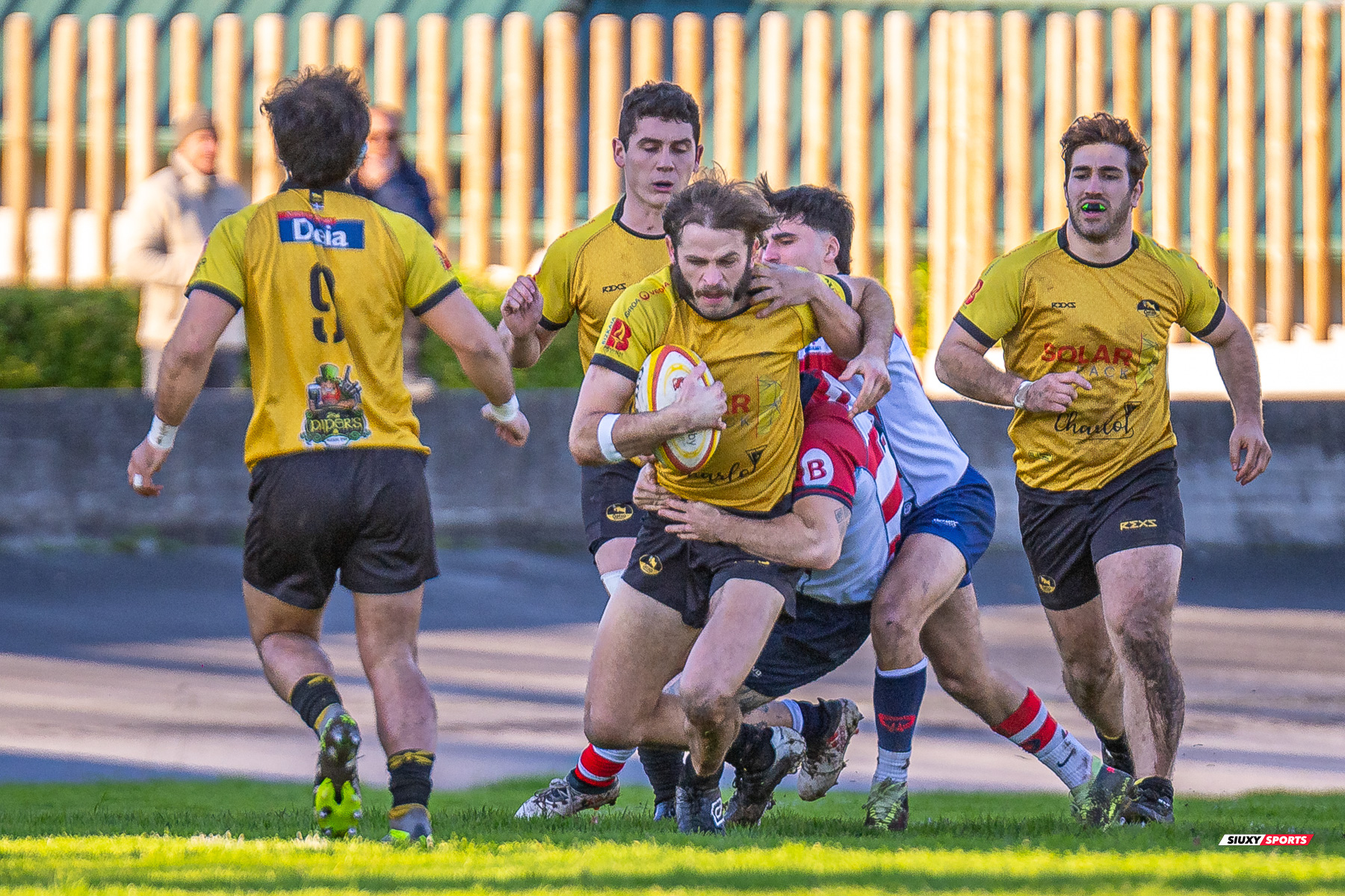 Peio ARRATE ZELAIA - Noah COOPER -  Getxo Artea Rugby Taldea - Universitario Bilbao Rugby - Rugby - FER 2023 - DHB - Getxo Artea RT (19) vs (13) Universitario Bilbao Rugby (#FER23DHBGETUBR12) Photo by: Fredy Monfoto | Siuxy Sports 2023-12-16
