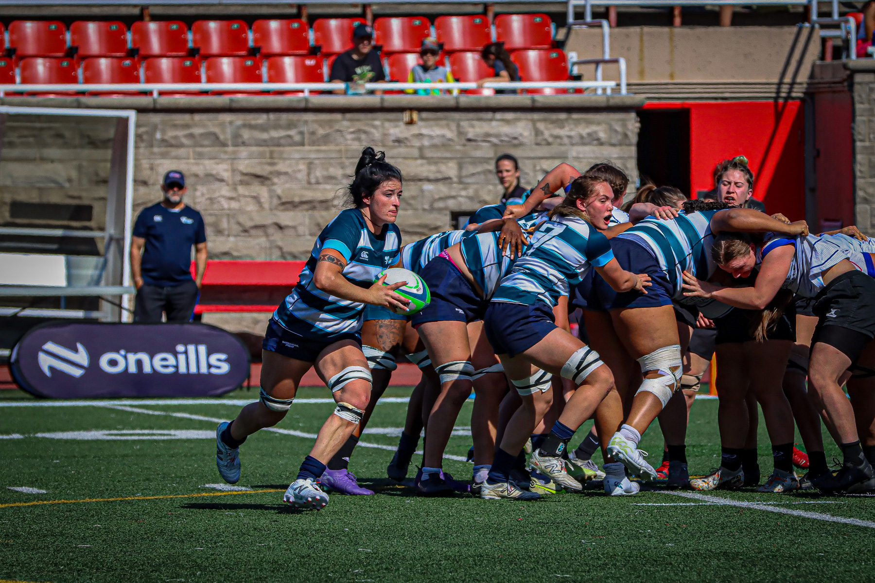  Équipe féminine - Rugby Québec - Ontario Blues (w) - Rugby - QORC-CROQ 2024 - FINALS - QUÉBEC EST (37) VS (13) ONTARIO EST - 1ST POSITION - Reel Mayarts (#QORC24QCEONE16) Photo by: Photo Mayarts | Siuxy Sports 2024-06-01