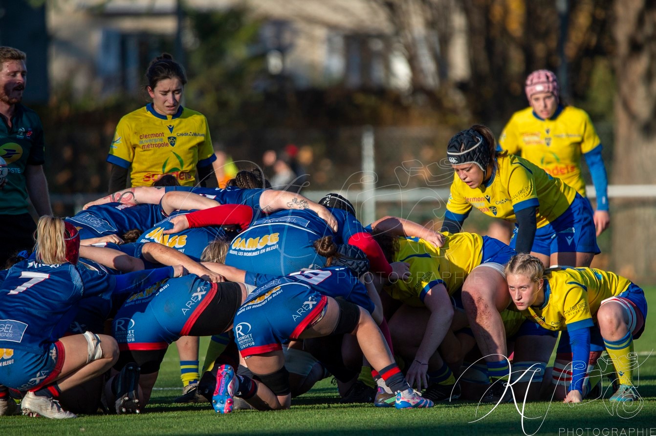  FC Grenoble Rugby - ASM Romagnat rugby féminin - Rugby - FFR 2024 - Réserve Élite - FCG Amazones vs ASM Romagnat (#FFR24REFCGASMR11) Photo by: Karine Valentin | Siuxy Sports 2024-11-30