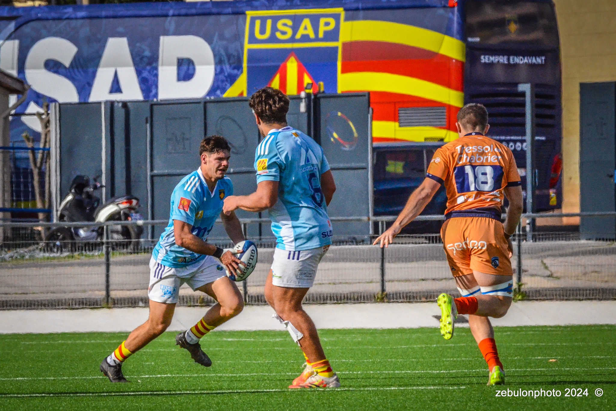  Montpellier Hérault Rugby - US Arlequins Perpignanais - Rugby - 2024 Espoirs - Montpellier (18) vs (7) Perpignan (#ESP24MHRUSAP03) Photo by: Photo Zebulon | Siuxy Sports 2024-03-16