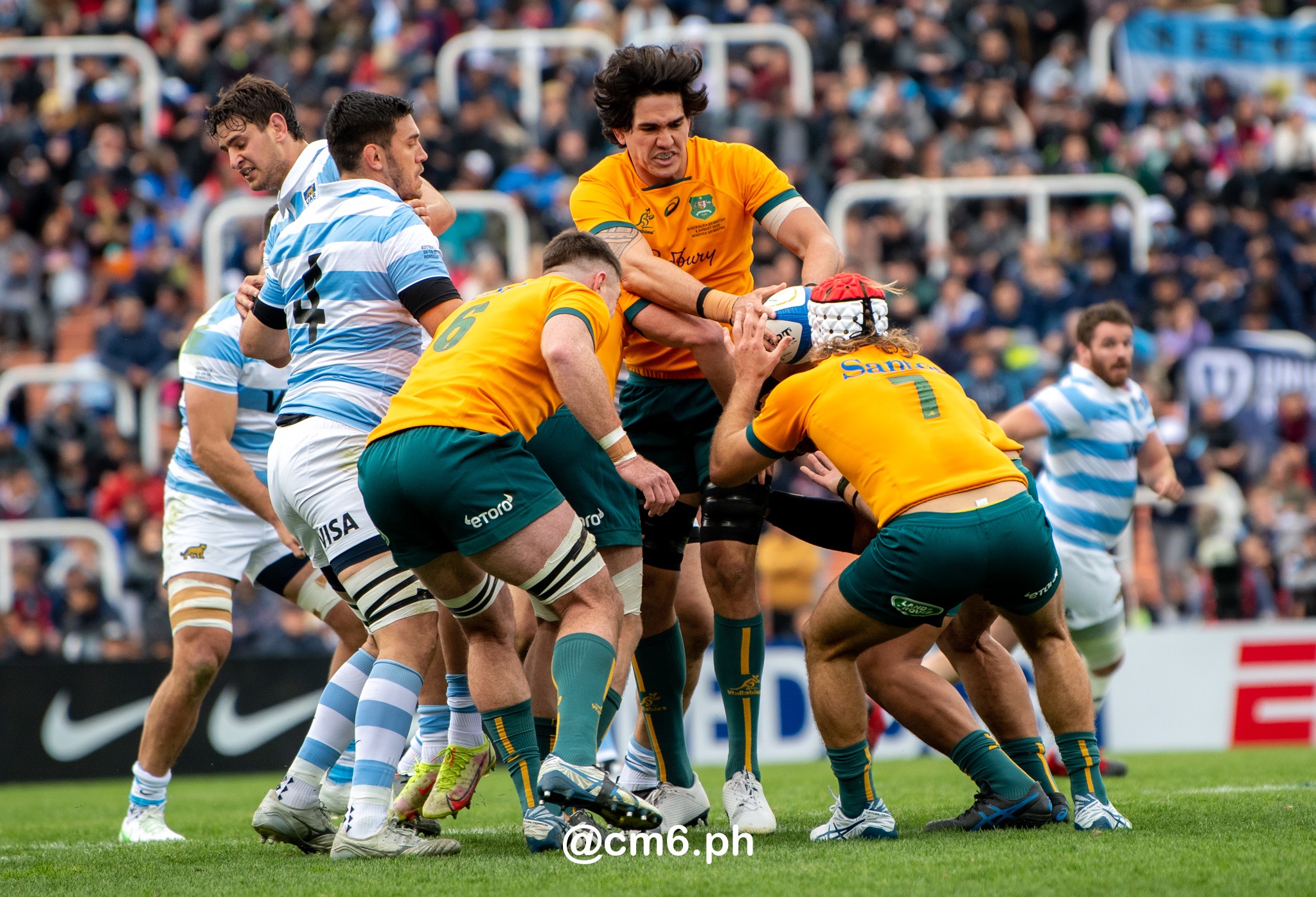  Selección Argentina de Rugby XV - Australia national rugby union team (M) - Rugby - Rugby Championship - Pumas (26) vs (41) Australia - Mendoza - Reel A (#RCH22ARGAUSa07) Photo by: Christian Mas | Siuxy Sports 2022-07-06