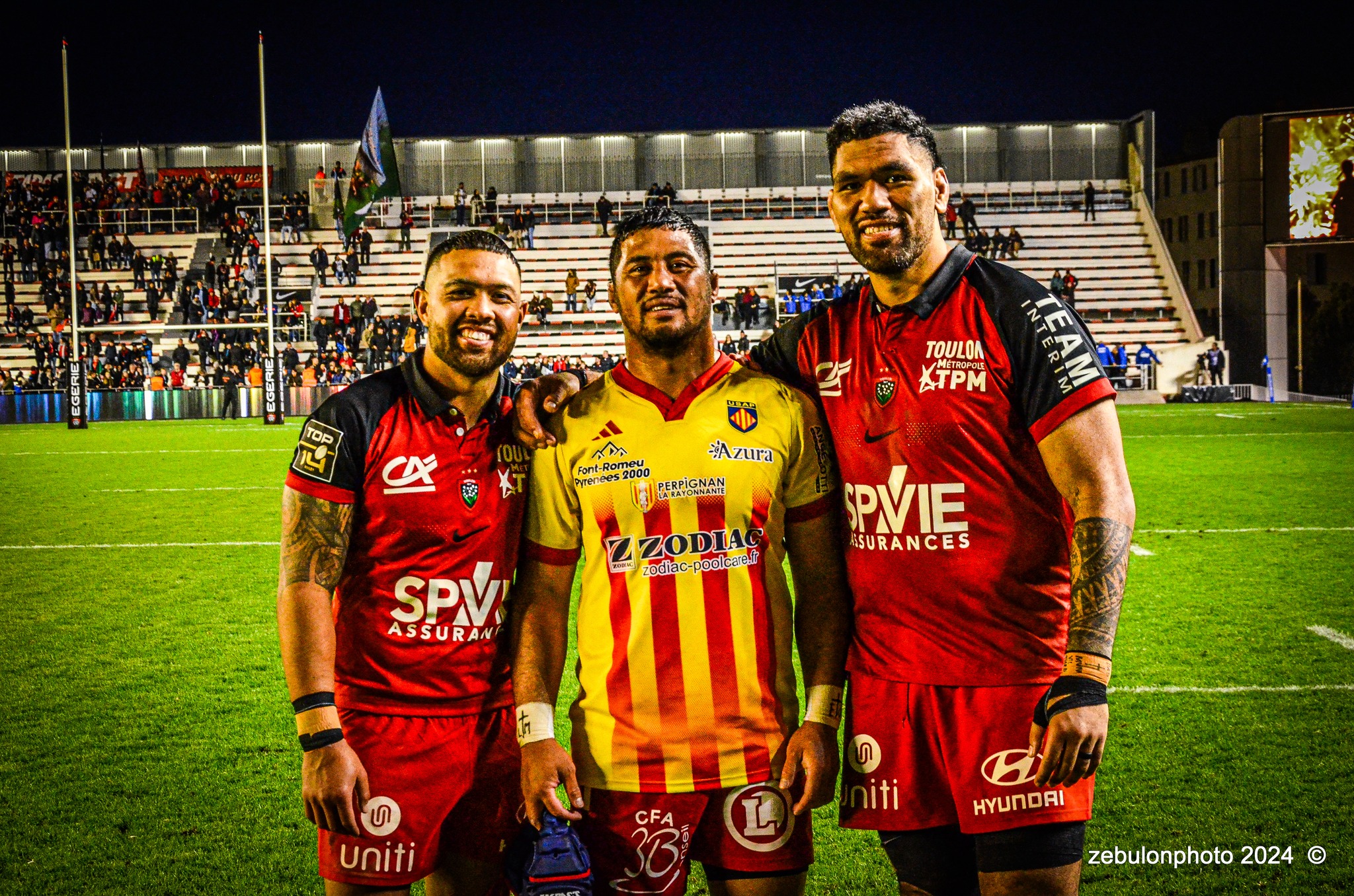 Seilala LAM -  RC Toulonnais - US Arlequins Perpignanais - Rugby - TOP 14 - Toulon (44) vs (22) Perpignan (#TOP1424RCTUSAP03) Photo by: Photo Zebulon | Siuxy Sports 2024-03-02