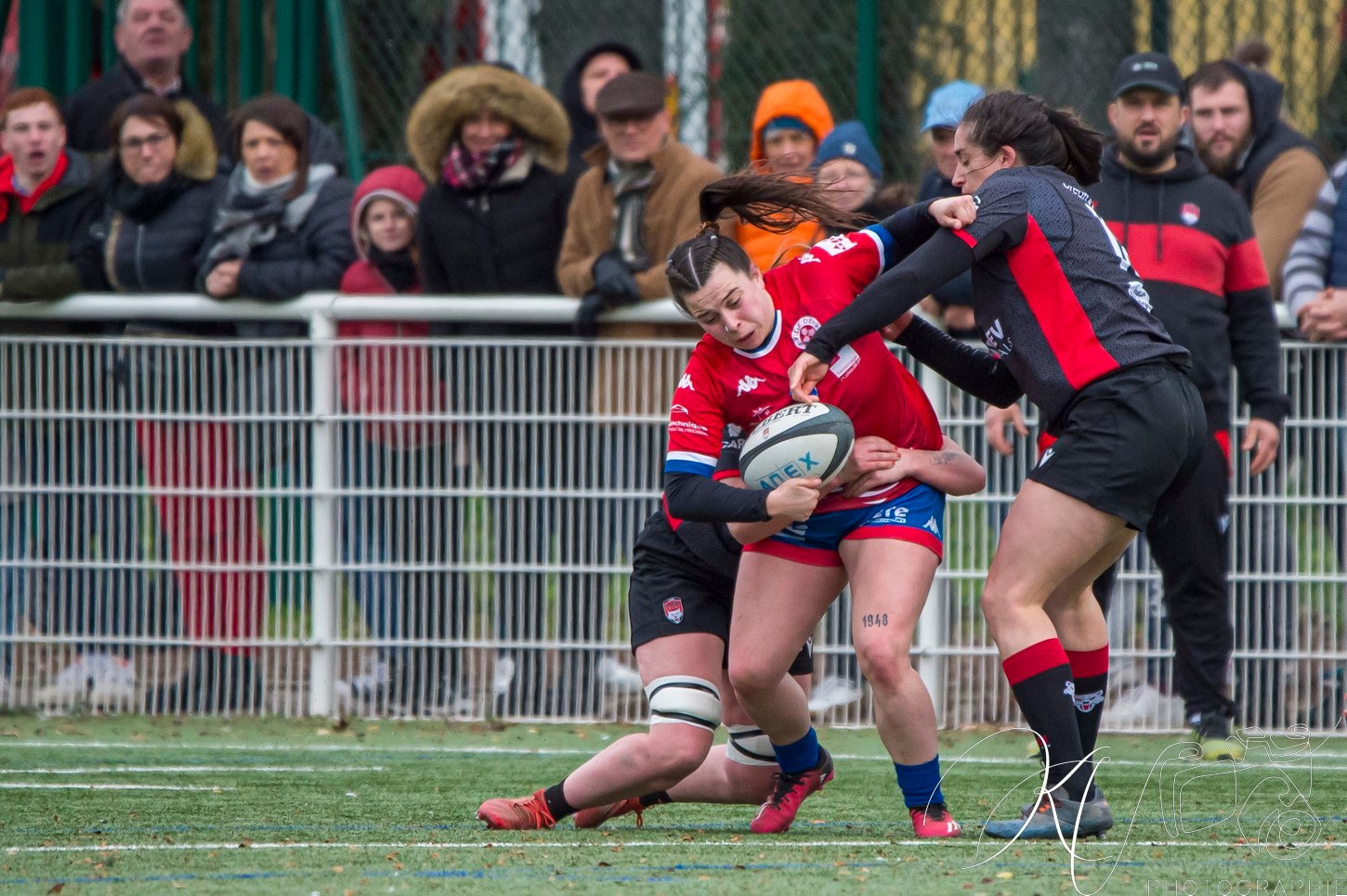  Lyon Olympique Universitaire - FC Grenoble Rugby - Rugby - Elite 1 2023 - Lyon O.U. (39) vs (14) FC Grenoble (#EL124LOUFCG02) Photo by: Karine Valentin | Siuxy Sports 2024-02-24