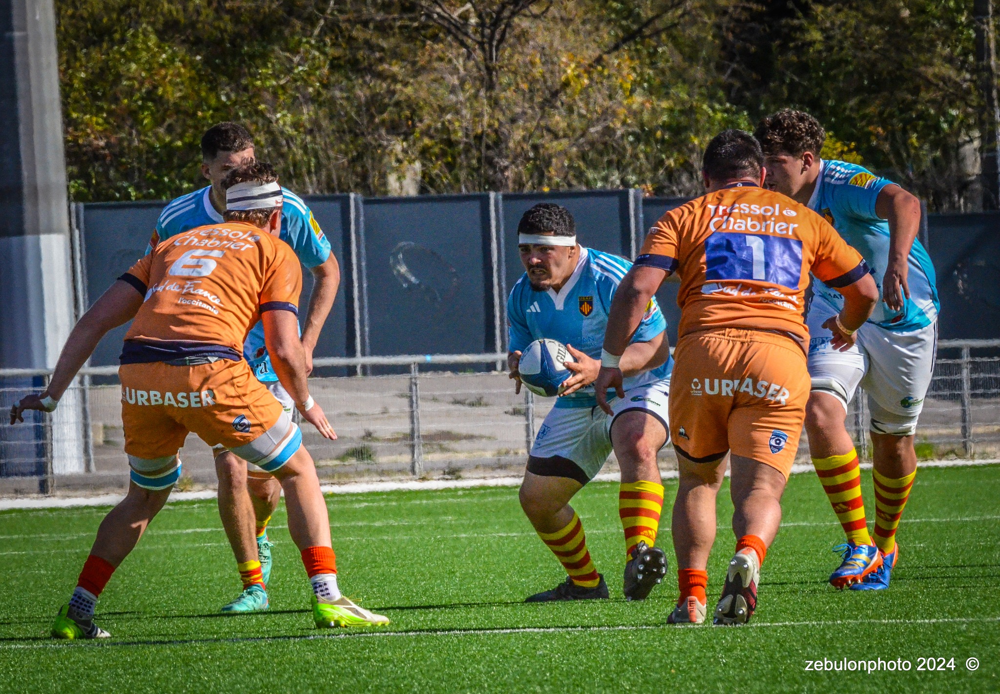  Montpellier Hérault Rugby - US Arlequins Perpignanais - Rugby - 2024 Espoirs - Montpellier (18) vs (7) Perpignan (#ESP24MHRUSAP03) Photo by: Photo Zebulon | Siuxy Sports 2024-03-16