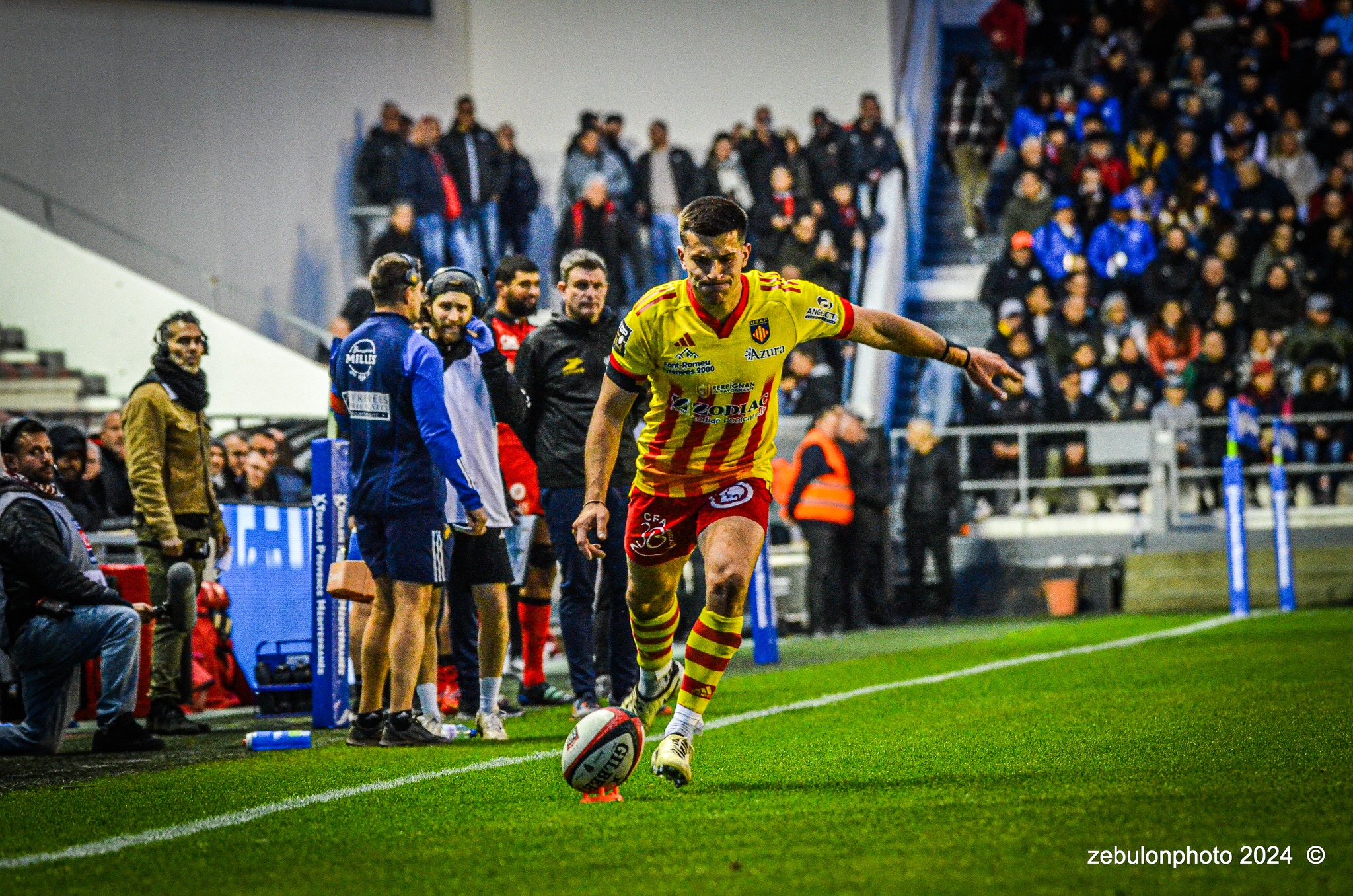  RC Toulonnais - US Arlequins Perpignanais - Rugby - TOP 14 - Toulon (44) vs (22) Perpignan (#TOP1424RCTUSAP03) Photo by: Photo Zebulon | Siuxy Sports 2024-03-02