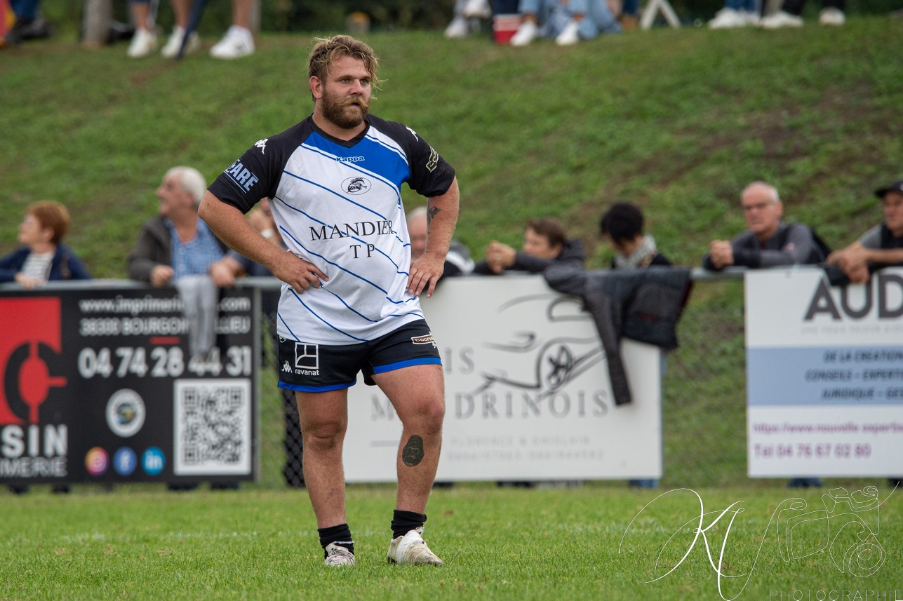  Bièvre Saint-Geoirs RC - US Vinay - Rugby - FFR 2024 Fed2 - Bievre SG vs US Vinay (#FFR24F2BSGUSV09) Photo by: Karine Valentin | Siuxy Sports 2024-09-22