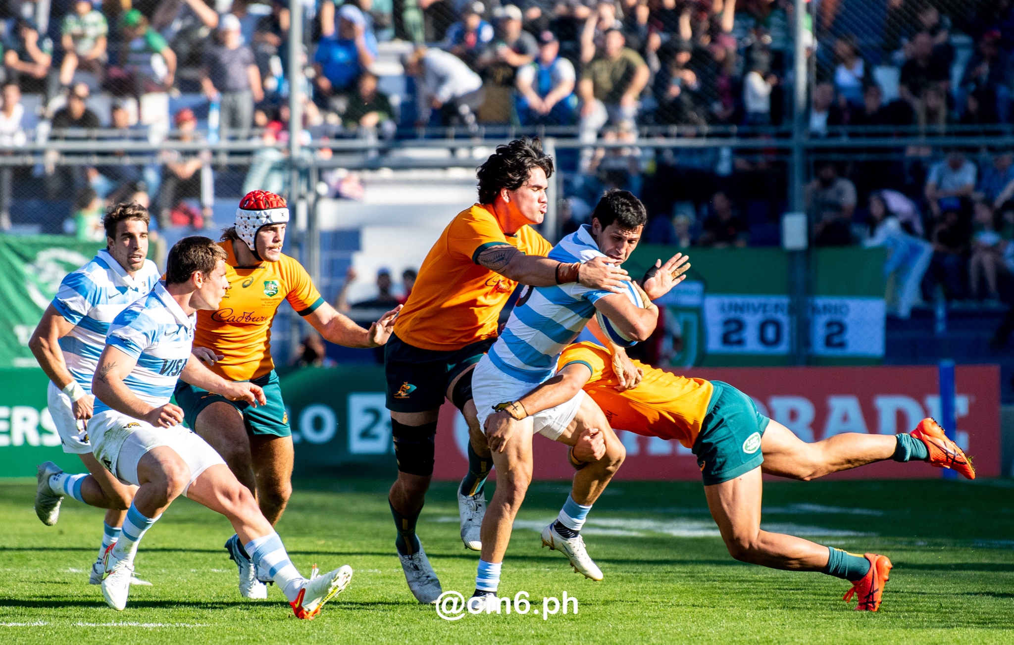  Selección Argentina de Rugby XV - Australia national rugby union team (M) - Rugby - Rugby Championship - Pumas (26) vs (41) Australia - Mendoza - Reel A (#RCH22ARGAUSa07) Photo by: Christian Mas | Siuxy Sports 2022-07-06