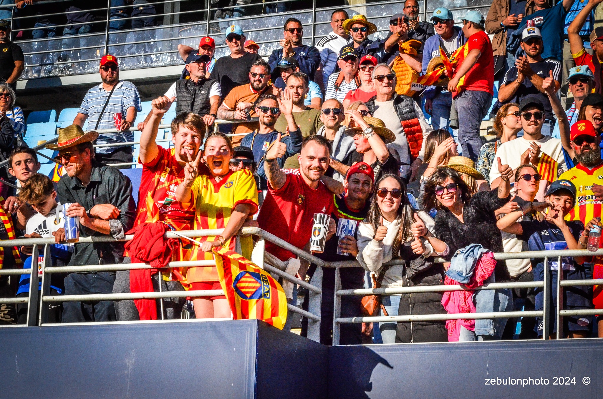  US Arlequins Perpignanais - Lyon Olympique Universitaire - Rugby - FFR 2024 - TOP14 - USAP (51) VS (20) LOU (#FFR24T14USALOU04) Photo by: Photo Zebulon | Siuxy Sports 2024-04-20