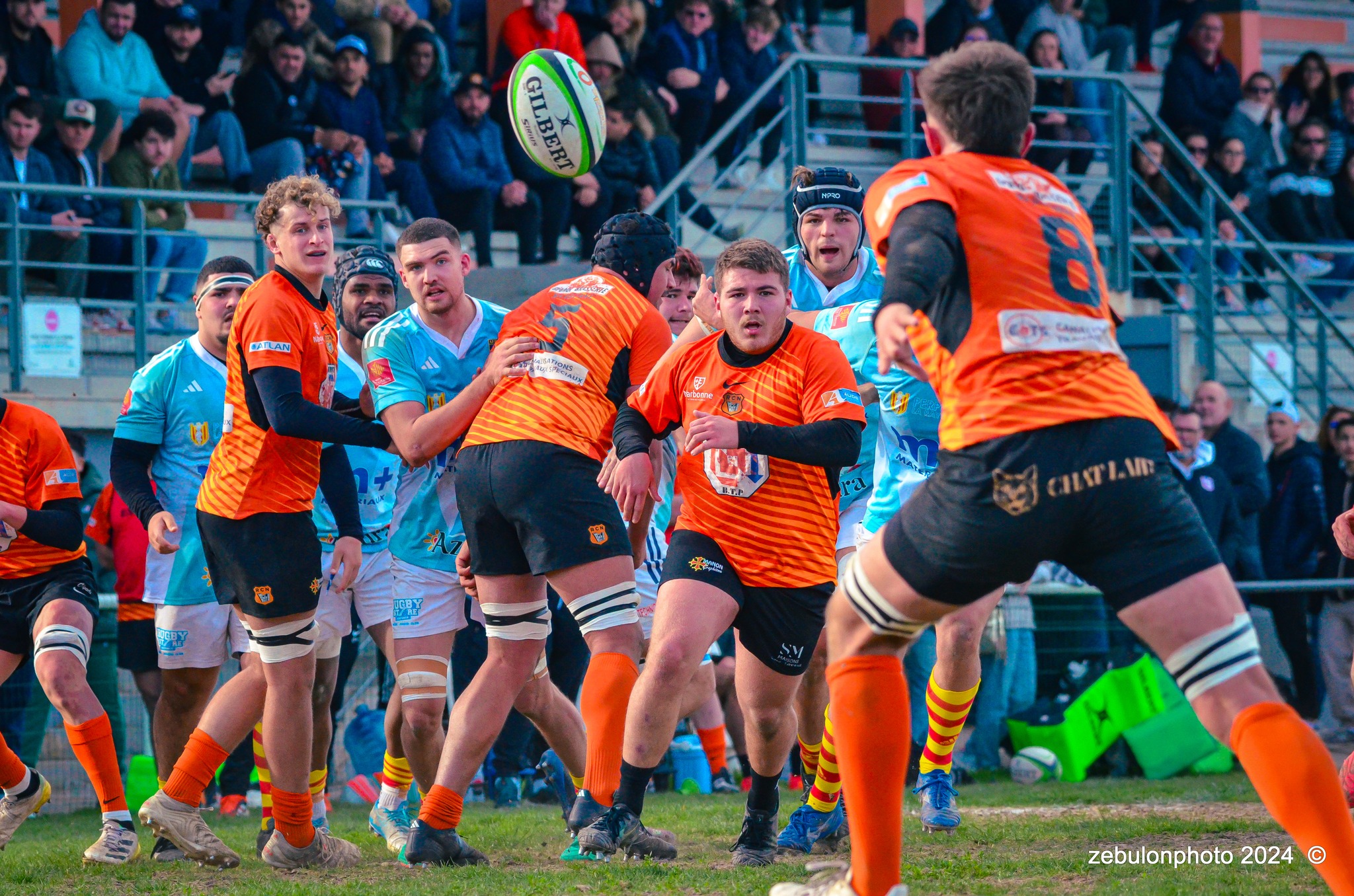  Racing Club Narbonnais - US Arlequins Perpignanais - Rugby - Espoirs - Narbonne vs USAP (#ESP24RCNUSAP02) Photo by: Photo Zebulon | Siuxy Sports 2024-02-17