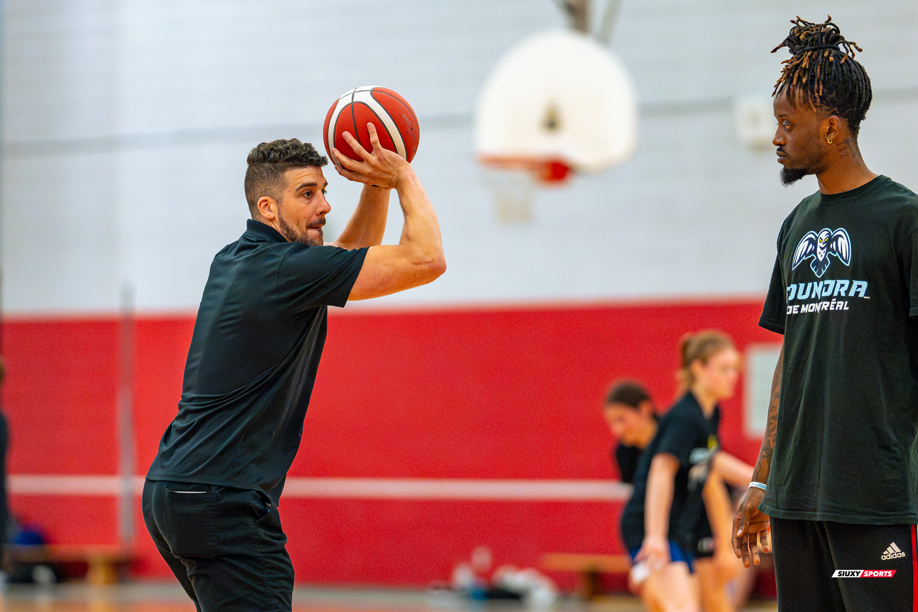 Kyle DESMARAIS - Narcisse KALAMBA -  Montreal -  - Basketball - Camp d'été de Basketball Jr Toundra 2024 (#2024JRTOUNDRA016) Photo by:  | Siuxy Sports 2024-06-29