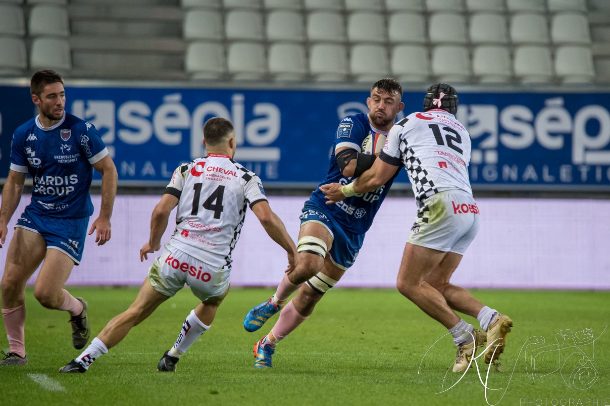  FC Grenoble Rugby - Valence Romans DR - Rugby - PRO D2 2024 - FC Grenoble (44) vs (22) Valence Romans DR (#PROD224FCGVRDR10) Photo by: Karine Valentin | Siuxy Sports 2024-10-11