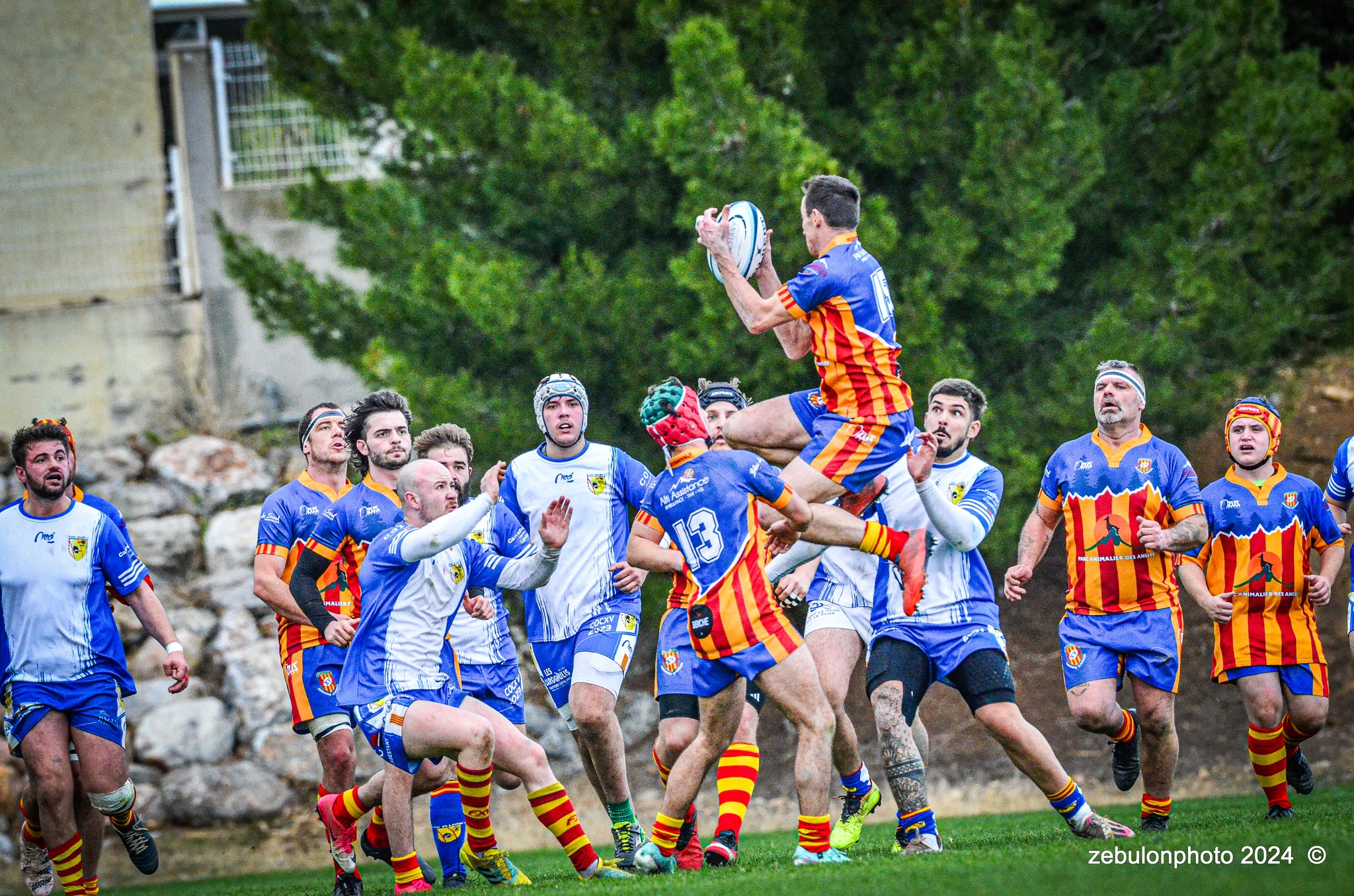  Cabestany Olympique XV - Rugby Athlétique Cerdagne Capcir - Rugby - Ligue Occitanie - Cabestany vs Cerdagne Capcir (#LO24CABRACC01) Photo by: Photo Zebulon | Siuxy Sports 2024-01-27