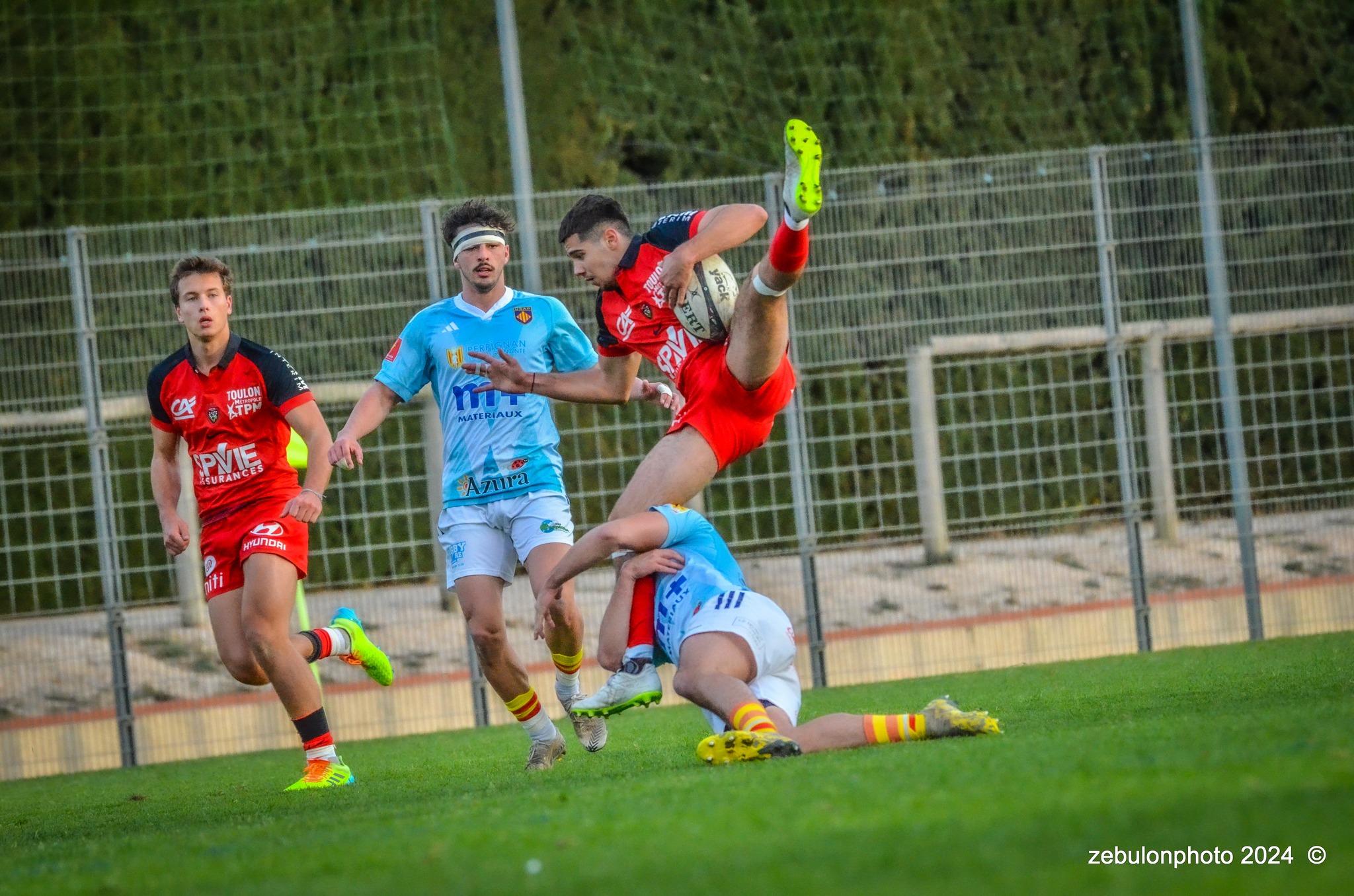  US Arlequins Perpignanais - RC Toulonnais - Rugby - Espoirs - USAP vs RCT (#ESP24USAPRCT02) Photo by: Photo Zebulon | Siuxy Sports 2024-02-10