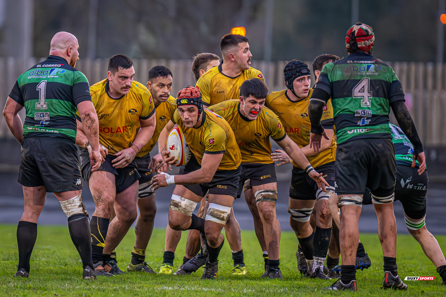 Pablo GOMEZ ROMAN - Angus RILEY KEEFE -  Getxo Artea Rugby Taldea - Gernika Rugby Taldea - Rugby - FER 2023 - DHB - Getxo Artea RT (24) vs (20) Universitario Bilbao Rugby (#FER23DHBGETGER11) Photo by: Fredy Monfoto | Siuxy Sports 2023-11-25