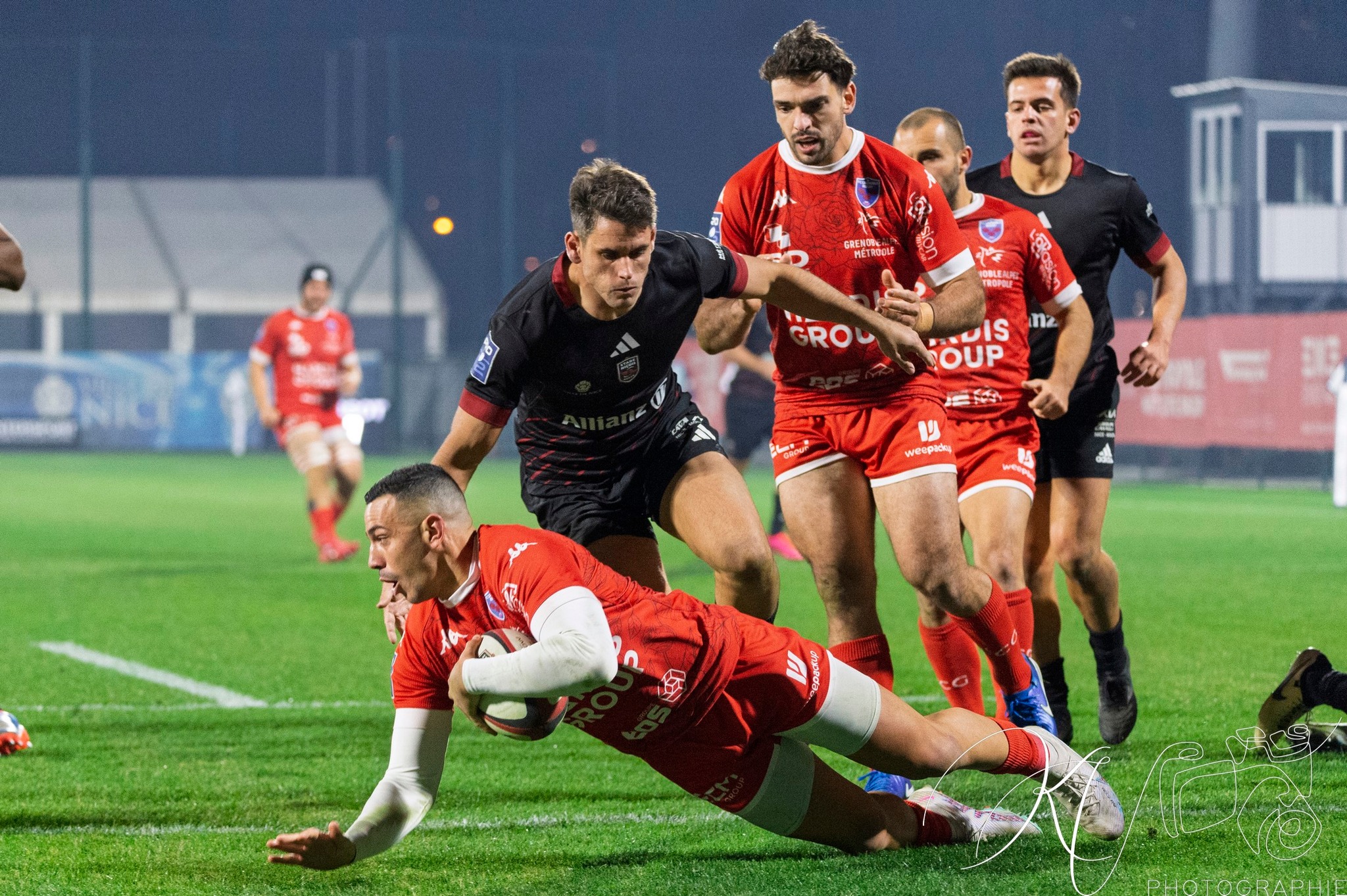  Stade niçois - FC Grenoble Rugby - Rugby - FFR 2024 Fed2 - Stade Niçois (18) vs (49) Grenoble Rugby (#FFR24FsSTGFC12) Photo by: Karine Valentin | Siuxy Sports 2024-12-20