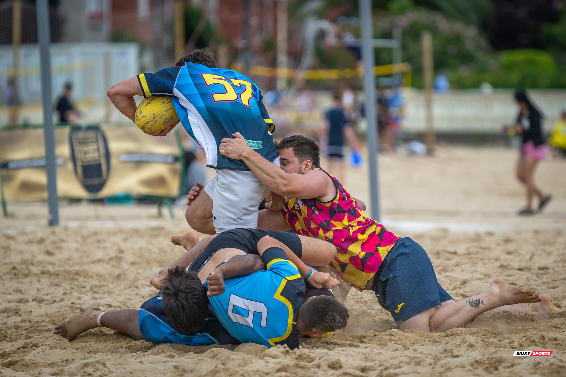  Universitario de Cantabria Rugby Club - Santoña Rugby Club - Rugby Playa - Circuito International del Cantabrico de Rugby Playa - IV Torneo Internacional de Laredo (#2024RugbyPlayaIVLaredo) Photo by: Fredy Monfoto | Siuxy Sports 2024-07-13