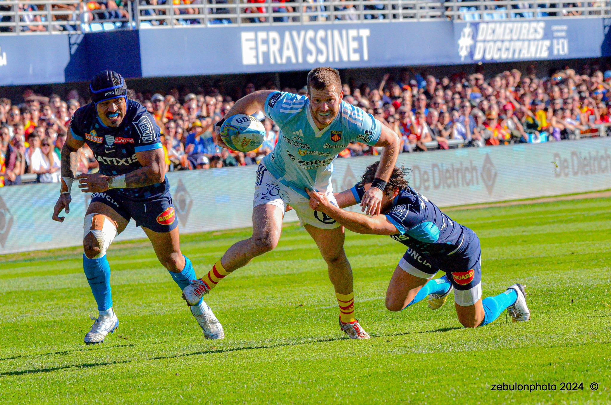  US Arlequins Perpignanais - Racing 92 - Rugby - TOP 14 - Perpignan (26) vs (5) Racing 92 (#TOP1424USAPR9202) Photo by: Photo Zebulon | Siuxy Sports 2024-02-03