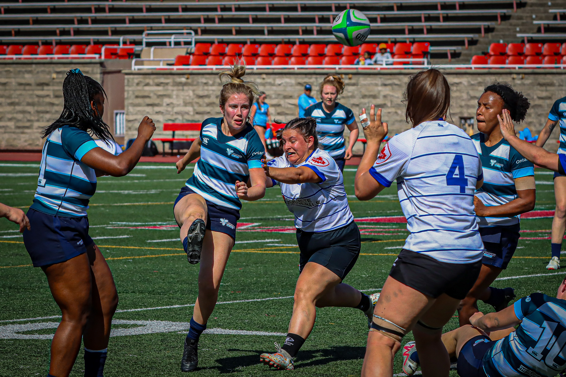  Équipe féminine - Rugby Québec - Ontario Blues (w) - Rugby - QORC-CROQ 2024 - FINALS - QUÉBEC EST (37) VS (13) ONTARIO EST - 1ST POSITION - Reel Mayarts (#QORC24QCEONE16) Photo by: Photo Mayarts | Siuxy Sports 2024-06-01