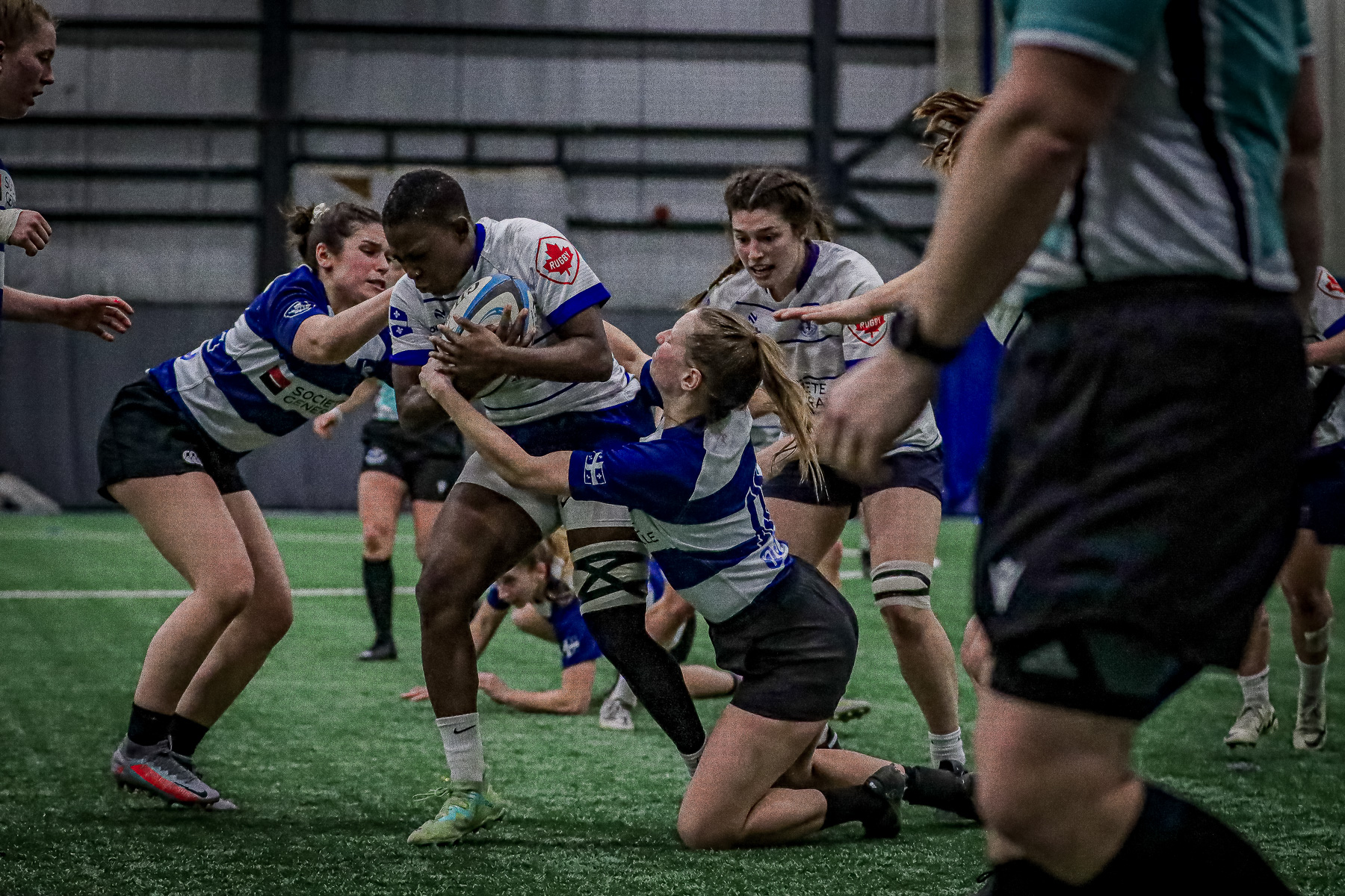 Isabelle CRONIER - Tatiana JOSEPH - Alexie LACHAPELLE-JOHNSTONE - Anne LAMOTHE -  Équipe féminine - Rugby Québec -  - Rugby - QORC-CROQ 2024 - Québec Est (22) vs (16) Québec Ouest  (#RQ24CROQESTOUE04) Photo by: Photo Mayarts | Siuxy Sports 2024-04-01