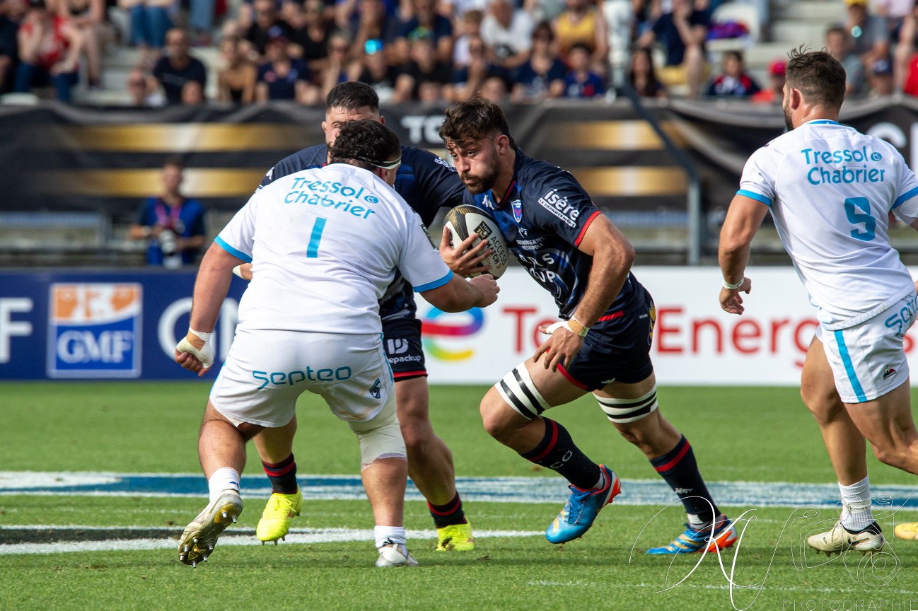  FC Grenoble Rugby - Montpellier Hérault Rugby - Rugby - FFR - 2024 - Access Match -  FC Grenoble (18) vs (20) Montpellier (#FFR24FCGMHR06) Photo by: Karine Valentin | Siuxy Sports 2024-06-16