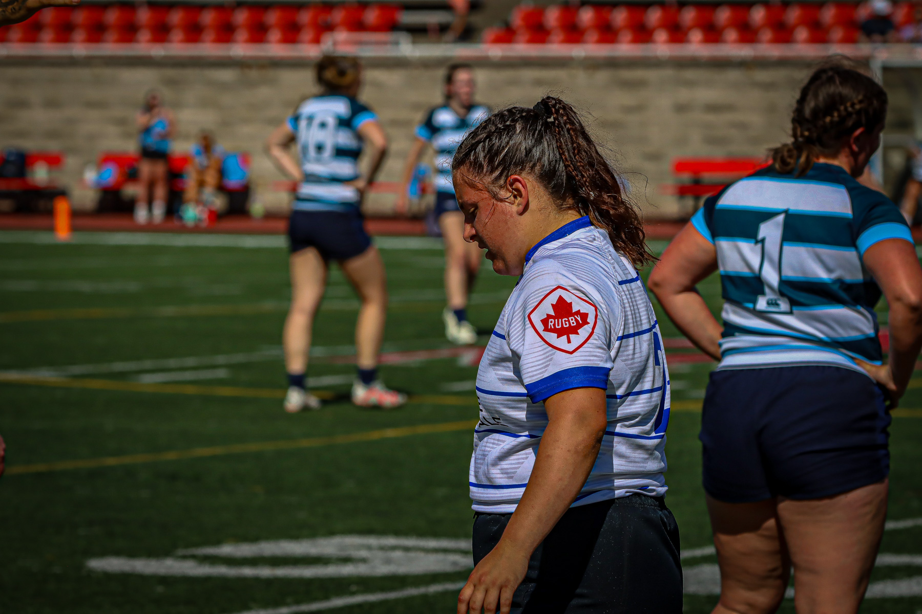  Équipe féminine - Rugby Québec - Ontario Blues (w) - Rugby - QORC-CROQ 2024 - FINALS - QUÉBEC EST (37) VS (13) ONTARIO EST - 1ST POSITION - Reel Mayarts (#QORC24QCEONE16) Photo by: Photo Mayarts | Siuxy Sports 2024-06-01
