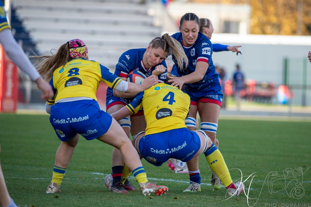  ASM Romagnat rugby féminin - FC Grenoble Rugby - Rugby - FFR 2024 Elite 1 Fém - ASM Romagnat (32) vs (8) Amazones FC Grenoble  (#FFR24E1FASMRFCG11) Photo by: Karine Valentin | Siuxy Sports 2024-11-17