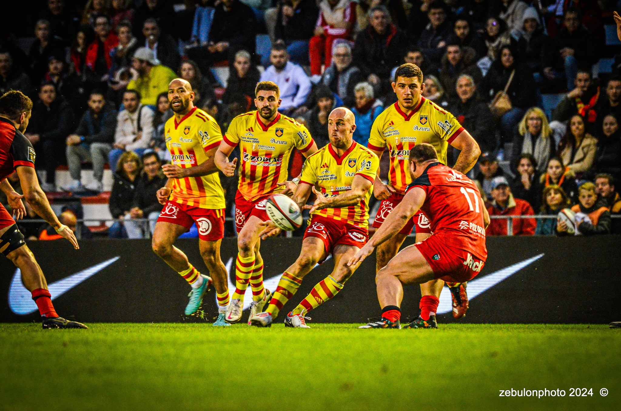  RC Toulonnais - US Arlequins Perpignanais - Rugby - TOP 14 - Toulon (44) vs (22) Perpignan (#TOP1424RCTUSAP03) Photo by: Photo Zebulon | Siuxy Sports 2024-03-02