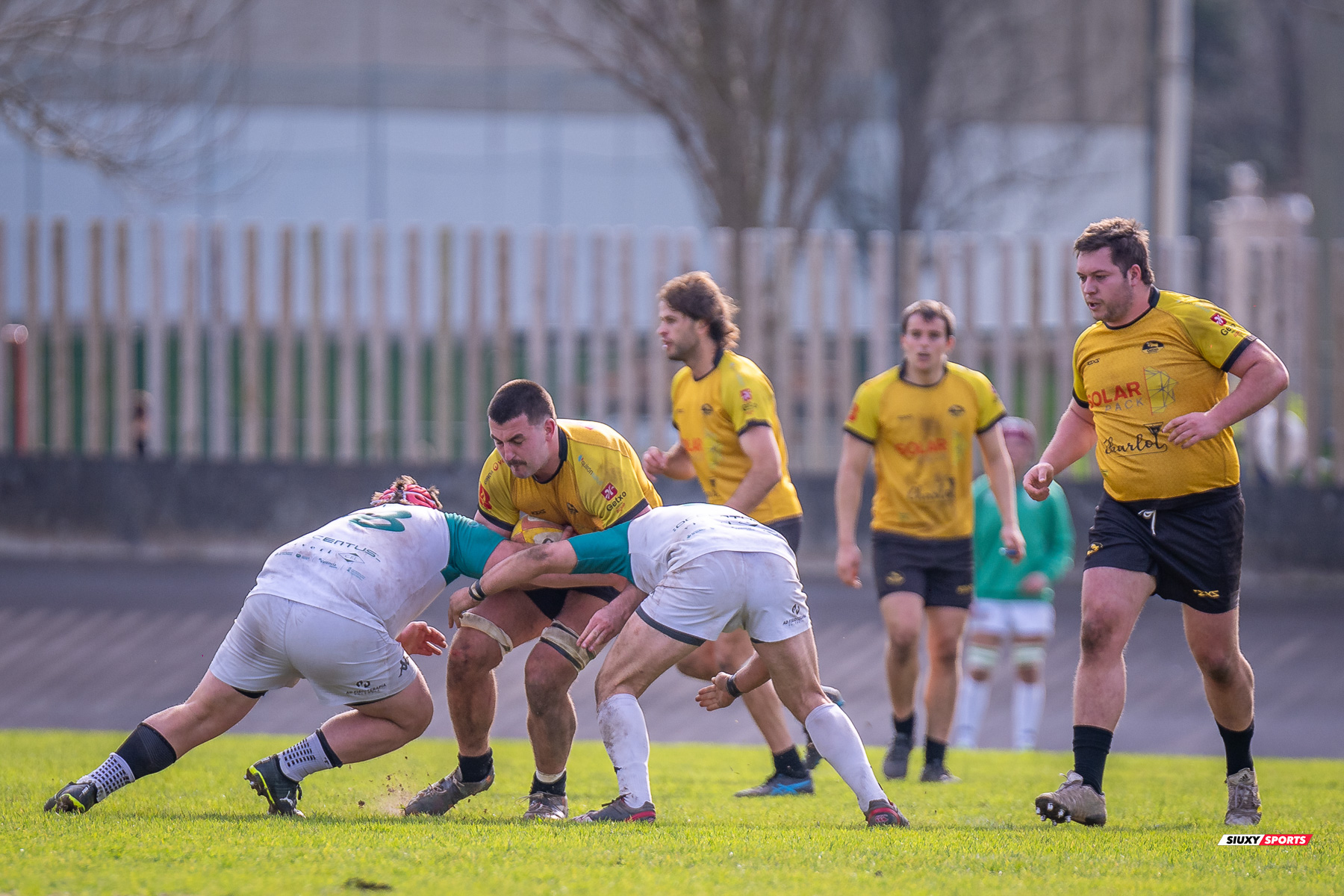 Gontzal BERRIO-OTXOA AEKOETXEA - Noah COOPER -  Getxo Artea Rugby Taldea - Rugby Club Valencia - Rugby - FER 2024 - DHB - Getxo RT (14) vs (16) Valencia RC (#FER24DHBGRTVRC01) Photo by: Fredy Monfoto | Siuxy Sports 2024-01-28