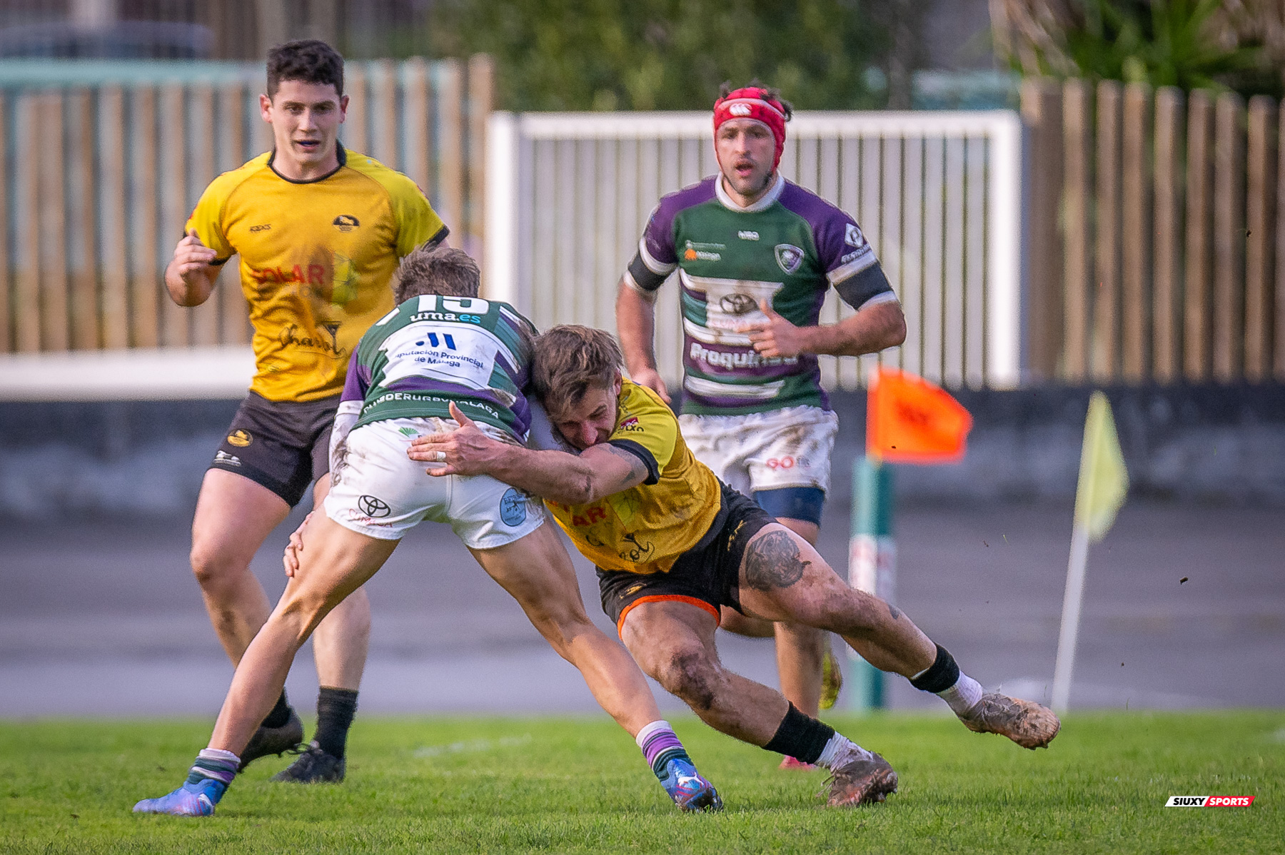 Peio ARRATE ZELAIA - Martin CHAVEZ -  Getxo Artea Rugby Taldea - Club Rugby Málaga - Rugby - FER 2024 - DHB - Getxo RT (52) vs (10) CR Malaga (#FER24DGBGETMAL02) Photo by: Fredy Monfoto | Siuxy Sports 2024-02-10