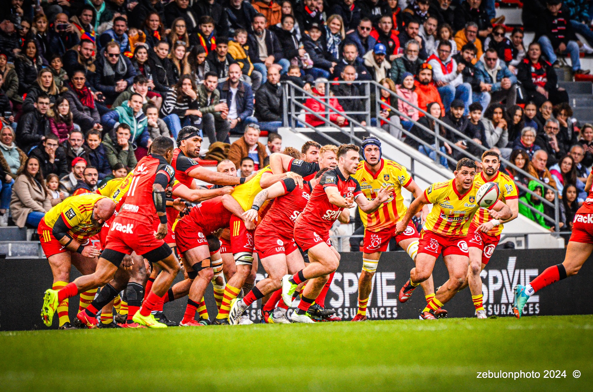  RC Toulonnais - US Arlequins Perpignanais - Rugby - TOP 14 - Toulon (44) vs (22) Perpignan (#TOP1424RCTUSAP03) Photo by: Photo Zebulon | Siuxy Sports 2024-03-02