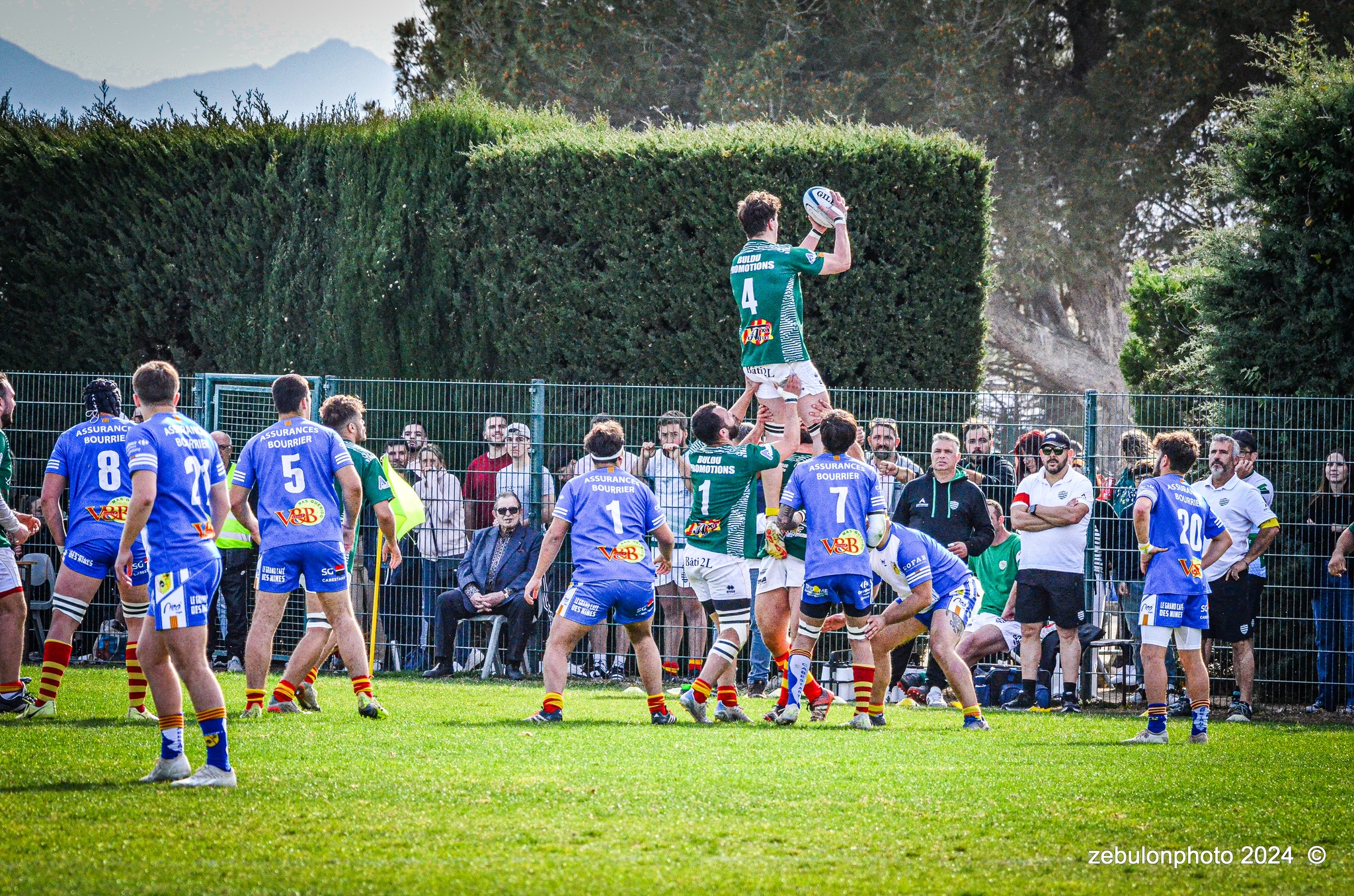  Cabestany Olympique XV - RC Ponteilla - Rugby - FFR Reg3 - Cabestani (15) vs (25) Ponteilla (#FFR24R3CABPON03) Photo by: Photo Zebulon | Siuxy Sports 2024-03-17