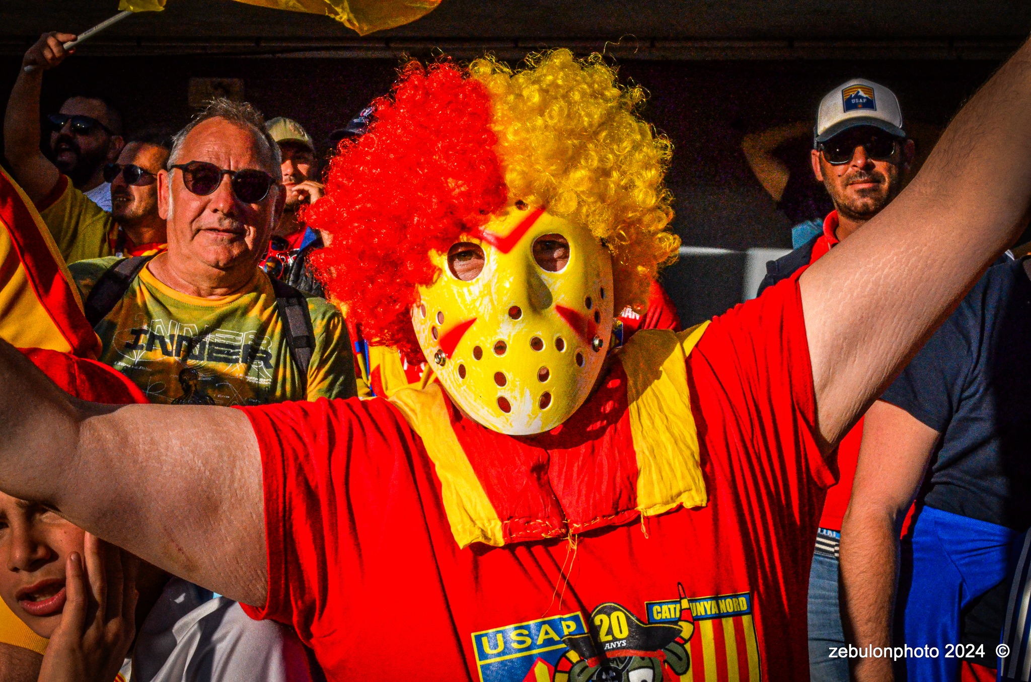  US Arlequins Perpignanais - Lyon Olympique Universitaire - Rugby - FFR 2024 - TOP14 - USAP (51) VS (20) LOU (#FFR24T14USALOU04) Photo by: Photo Zebulon | Siuxy Sports 2024-04-20