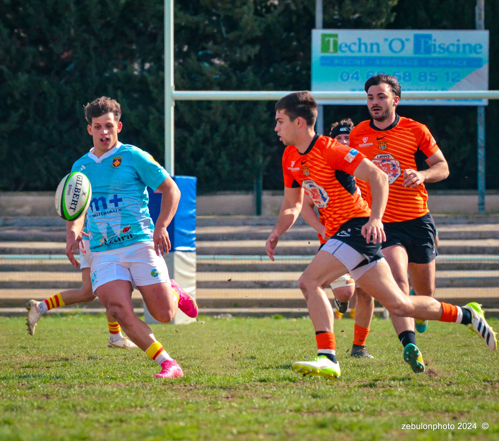  Racing Club Narbonnais - US Arlequins Perpignanais - Rugby - Espoirs - Narbonne vs USAP (#ESP24RCNUSAP02) Photo by: Photo Zebulon | Siuxy Sports 2024-02-17