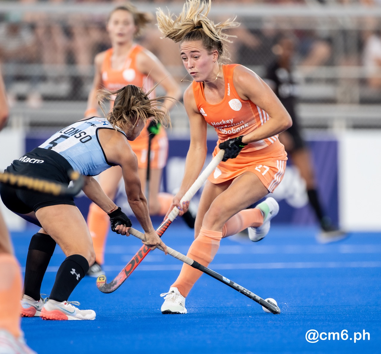 Agostina ALONSO -  Selección femenina de hockey sobre césped de Argentina - Netherlands women's national field hockey team - Field hockey - FIH PRO LEAGUE FEM 2023-2024 - ARGENTINA (1) VS (7) Países Bajos (#FIHPF24ARGPAB12) Photo by: Christian Mas | Siuxy Sports 2023-12-12