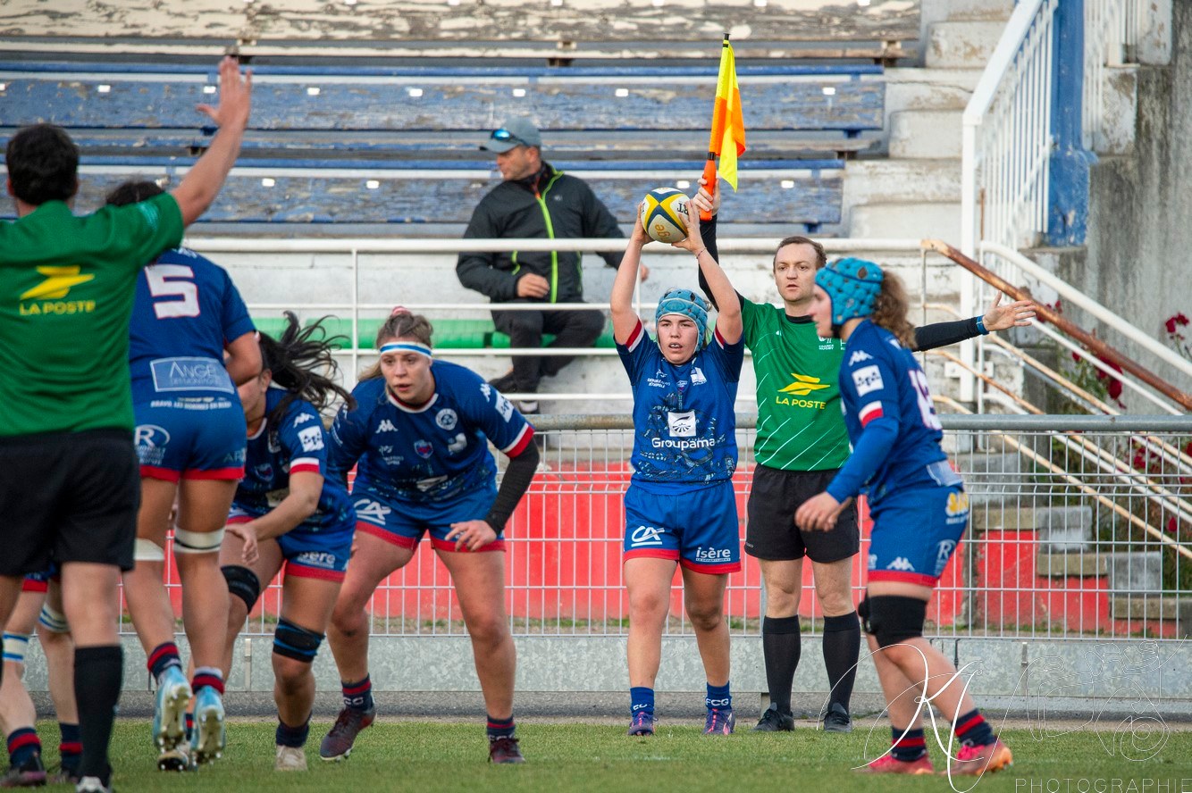  ASM Romagnat rugby féminin - FC Grenoble Rugby - Rugby - FFR 2024 Elite 1 Fém - ASM Romagnat (32) vs (8) Amazones FC Grenoble  (#FFR24E1FASMRFCG11) Photo by: Karine Valentin | Siuxy Sports 2024-11-17