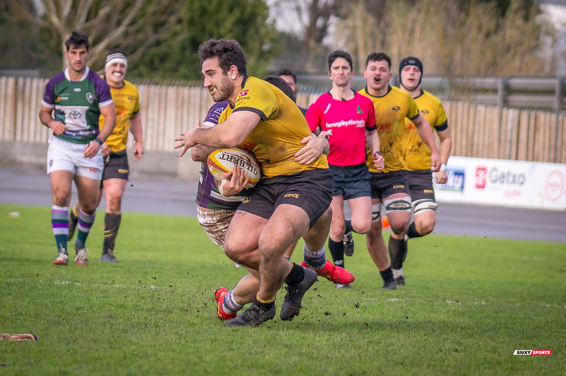 Pello LARRINAGA ZORROZUA - Gonzalo PEREZ AGRASAR -  Getxo Artea Rugby Taldea - Club Rugby Málaga - Rugby - FER 2024 - DHB - Getxo RT (52) vs (10) CR Malaga (#FER24DGBGETMAL02) Photo by: Fredy Monfoto | Siuxy Sports 2024-02-10