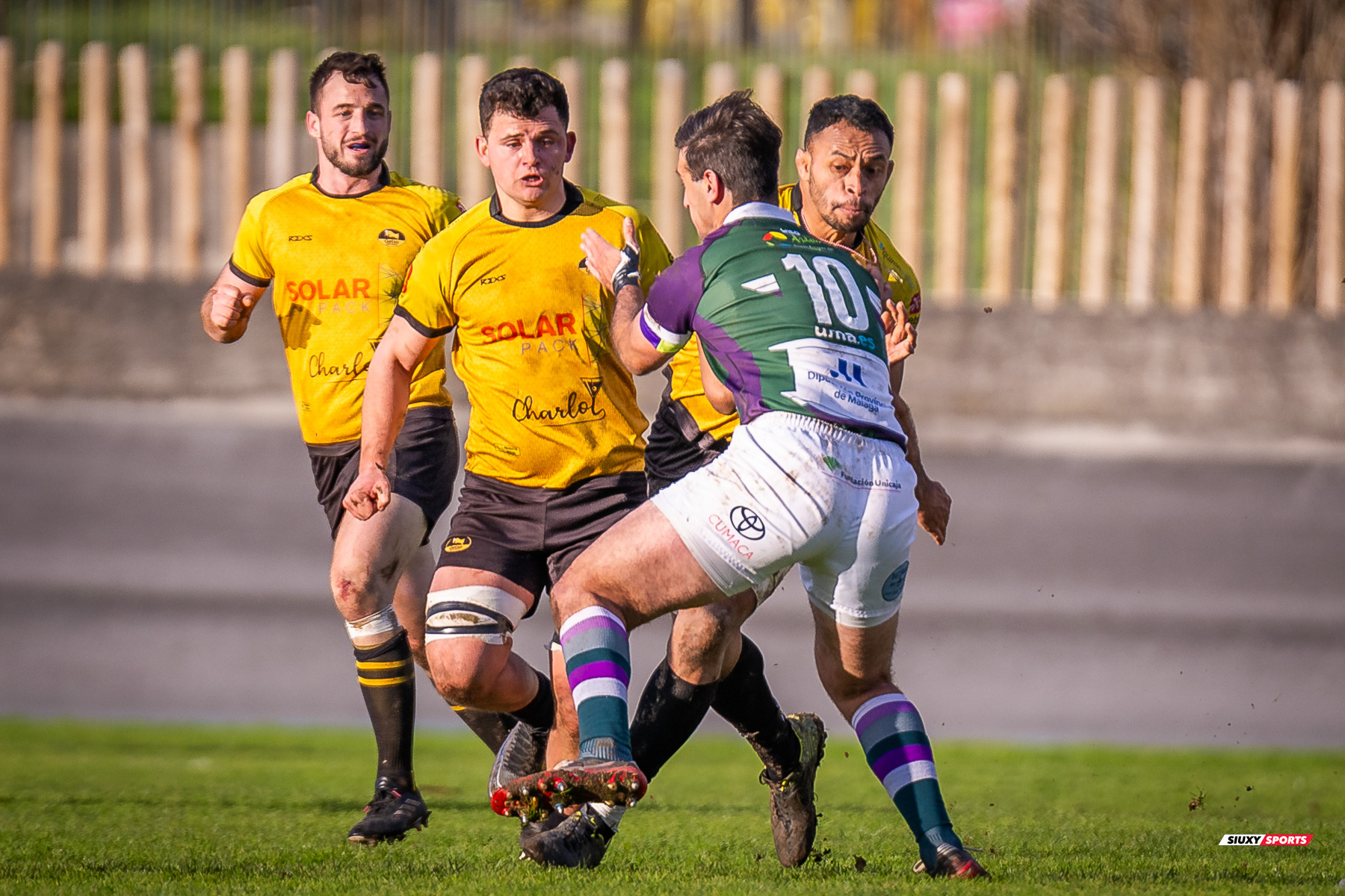 Jon Ander CALVO DE LA QUINTANA - Pello LARRINAGA ZORROZUA -  Getxo Artea Rugby Taldea - Club Rugby Málaga - Rugby - FER 2024 - DHB - Getxo RT (52) vs (10) CR Malaga (#FER24DGBGETMAL02) Photo by: Fredy Monfoto | Siuxy Sports 2024-02-10