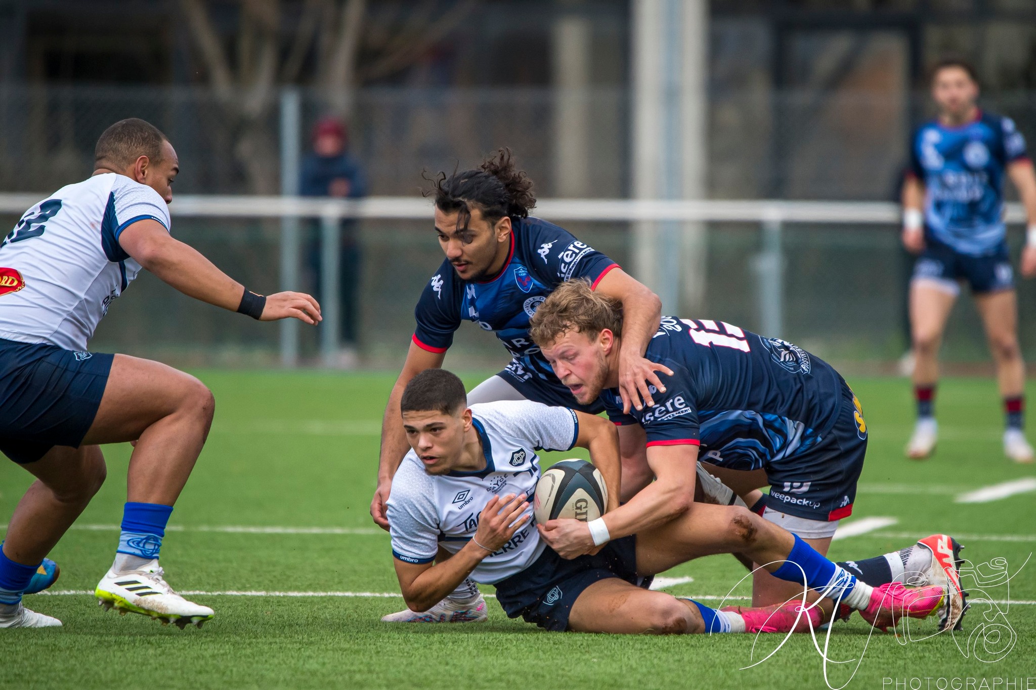 Jibril BOUKANOUCHA - Loris PRIN -  FC Grenoble Rugby - Castres Olympique - Rugby - 2024 Espoirs - FC Grenoble (53) vs (32) Castres Olympique (#ESP24FCGCAS02) Photo by: Karine Valentin | Siuxy Sports 2024-02-17