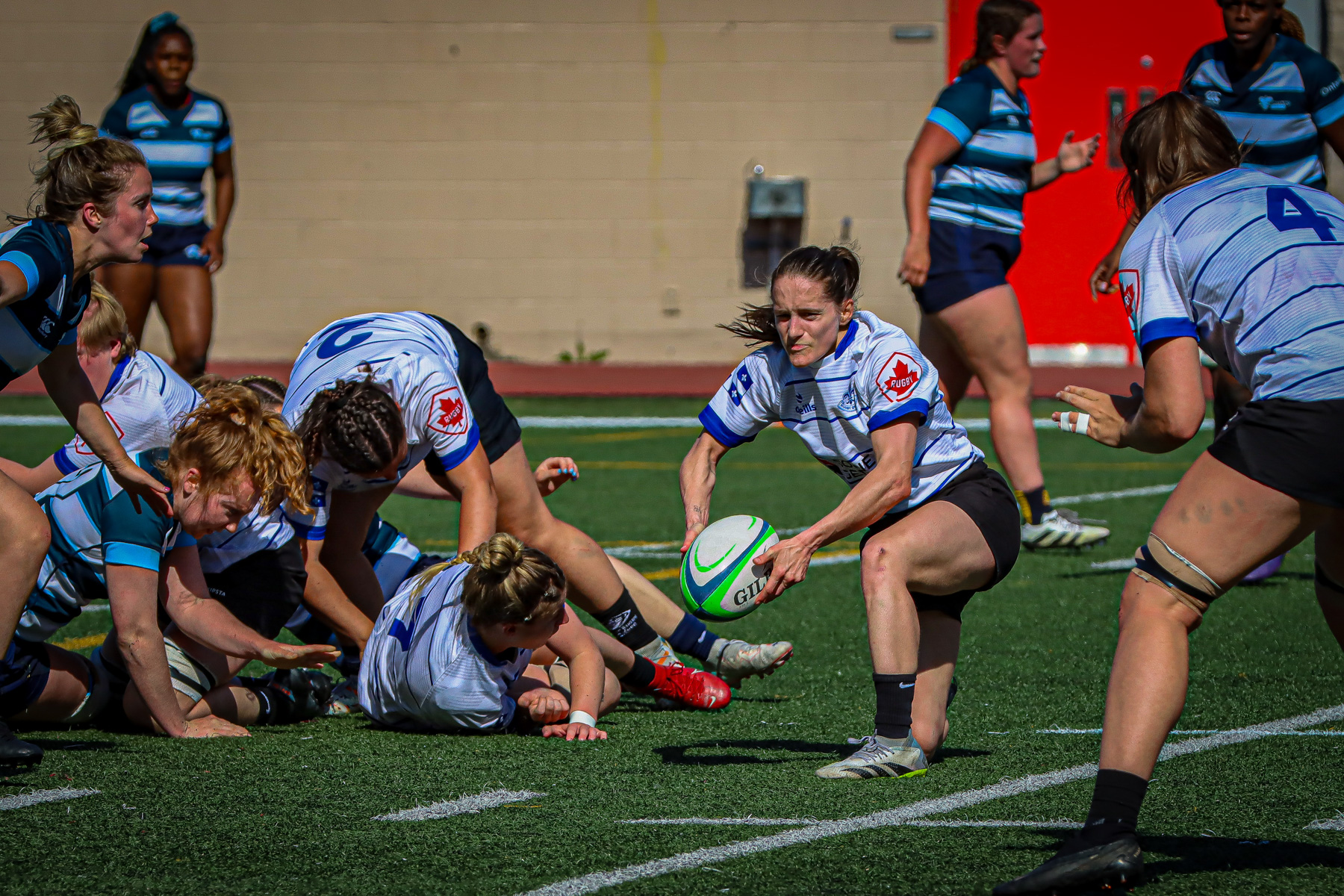 Corinne FRÉCHETTE -  Équipe féminine - Rugby Québec - Ontario Blues (w) - Rugby - QORC-CROQ 2024 - FINALS - QUÉBEC EST (37) VS (13) ONTARIO EST - 1ST POSITION - Reel Mayarts (#QORC24QCEONE16) Photo by: Photo Mayarts | Siuxy Sports 2024-06-01