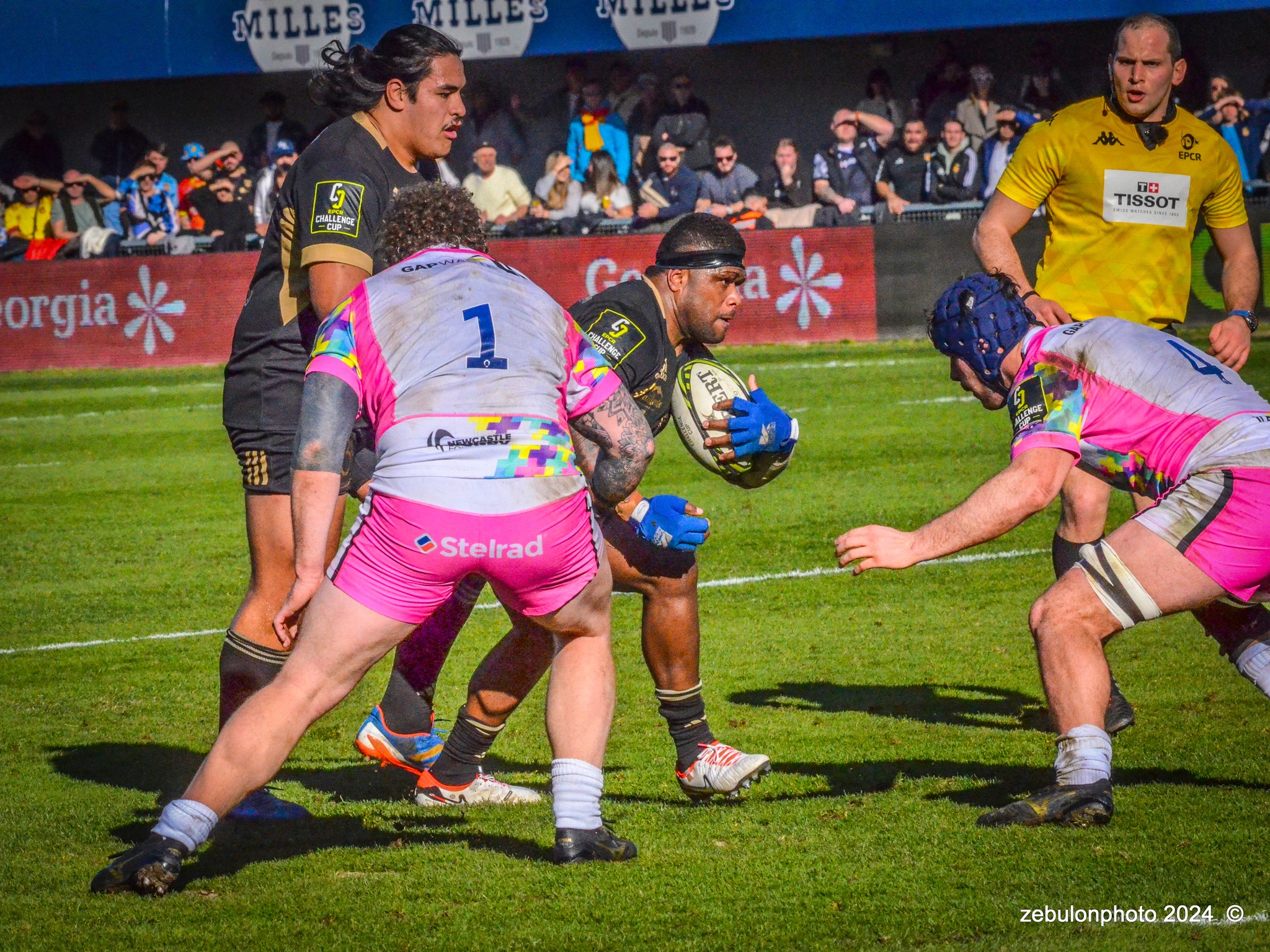  US Arlequins Perpignanais - Newcastle Falcons - Rugby - Challenge Cup - Perpignan (23) vs (32) Newcastle Falcons (#CC24USAPNF01) Photo by: Photo Zebulon | Siuxy Sports 2024-01-21