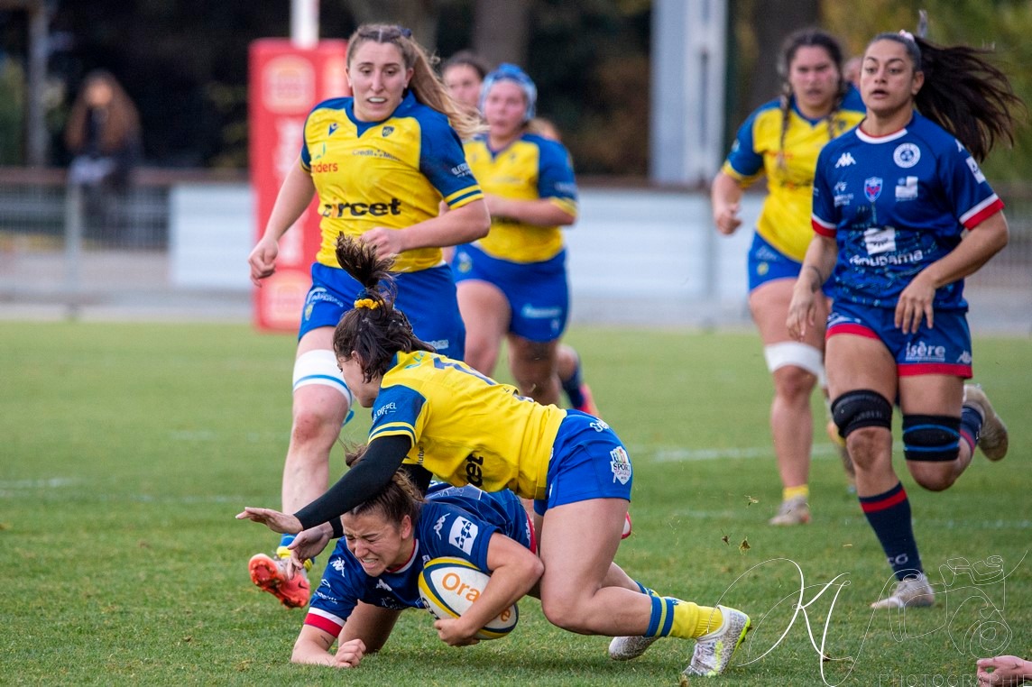  ASM Romagnat rugby féminin - FC Grenoble Rugby - Rugby - FFR 2024 Elite 1 Fém - ASM Romagnat (32) vs (8) Amazones FC Grenoble  (#FFR24E1FASMRFCG11) Photo by: Karine Valentin | Siuxy Sports 2024-11-17