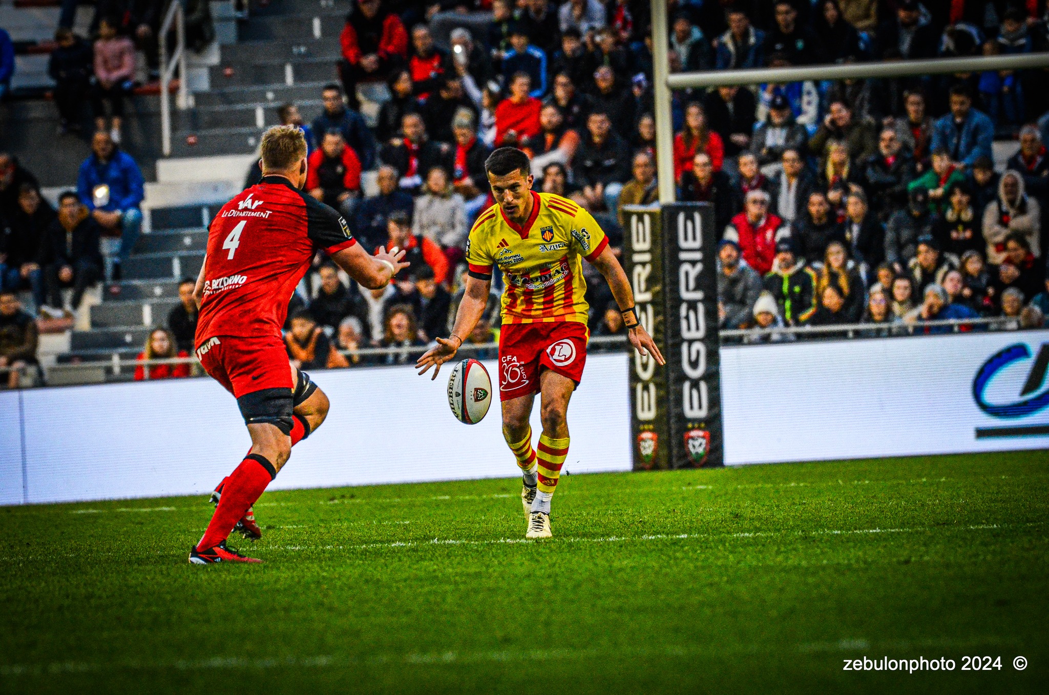  RC Toulonnais - US Arlequins Perpignanais - Rugby - TOP 14 - Toulon (44) vs (22) Perpignan (#TOP1424RCTUSAP03) Photo by: Photo Zebulon | Siuxy Sports 2024-03-02