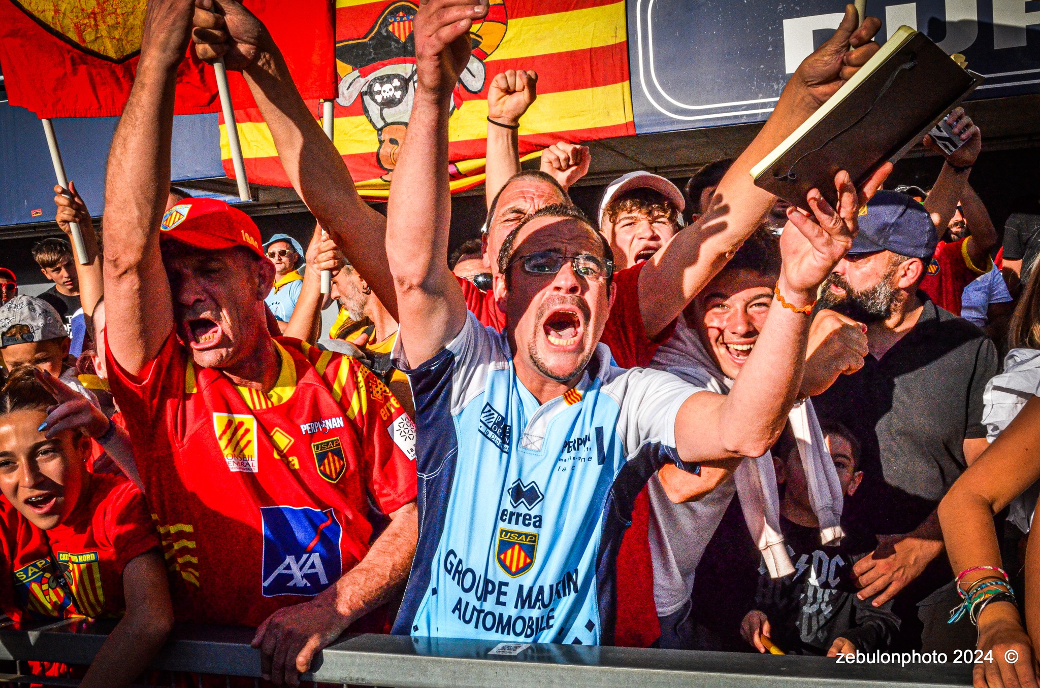  US Arlequins Perpignanais - Lyon Olympique Universitaire - Rugby - FFR 2024 - TOP14 - USAP (51) VS (20) LOU (#FFR24T14USALOU04) Photo by: Photo Zebulon | Siuxy Sports 2024-04-20