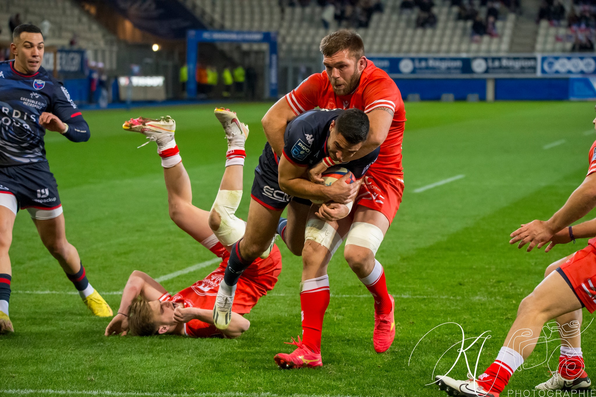  FC Grenoble Rugby - US Dax - Rugby - Pro D2 - FC Grenoble (24) vs (27) US Dax (#PD224FCGDAX01) Photo by: Karine Valentin | Siuxy Sports 2024-01-19