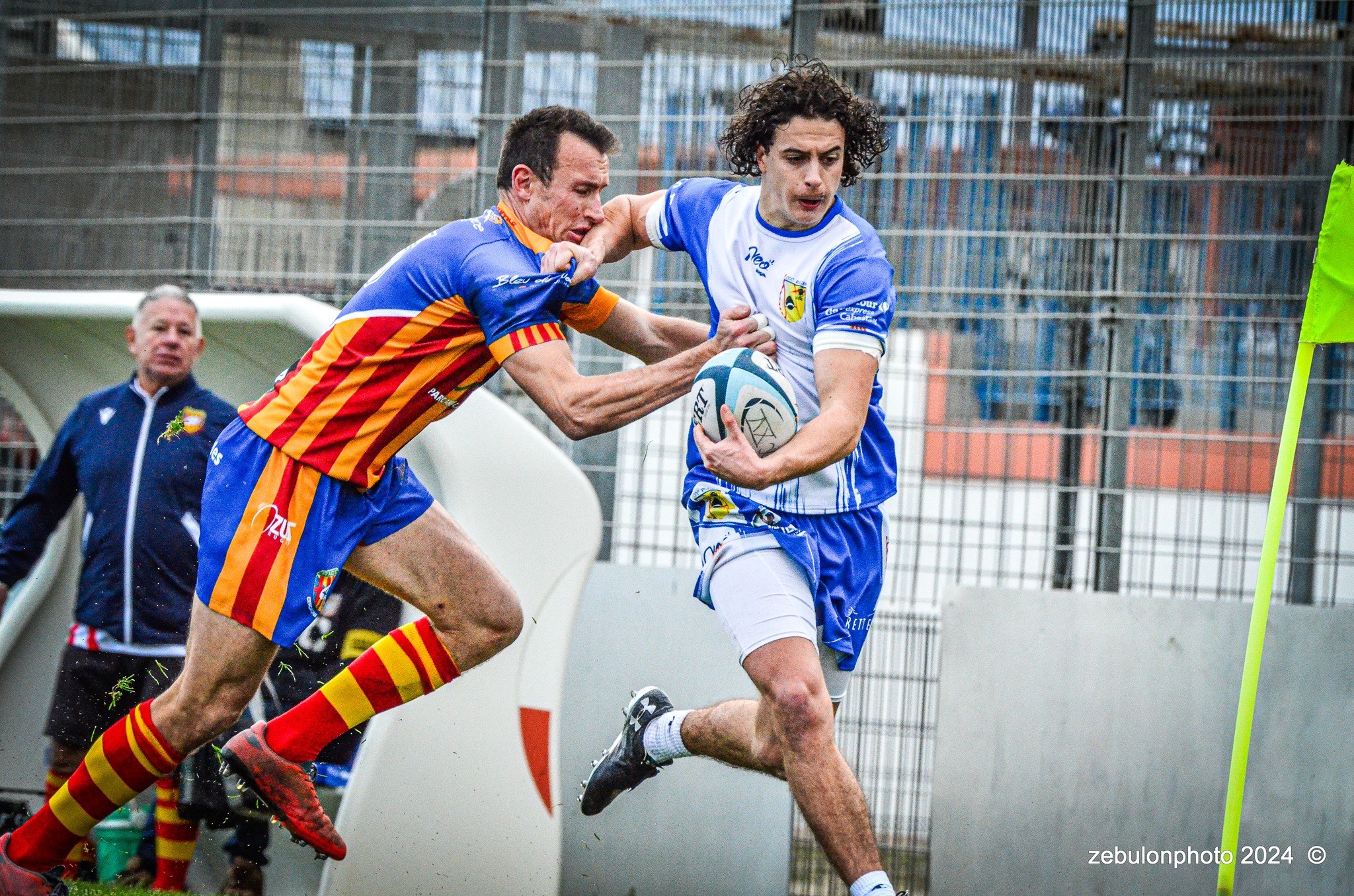  Cabestany Olympique XV - Rugby Athlétique Cerdagne Capcir - Rugby - Ligue Occitanie - Cabestany vs Cerdagne Capcir (#LO24CABRACC01) Photo by: Photo Zebulon | Siuxy Sports 2024-01-27