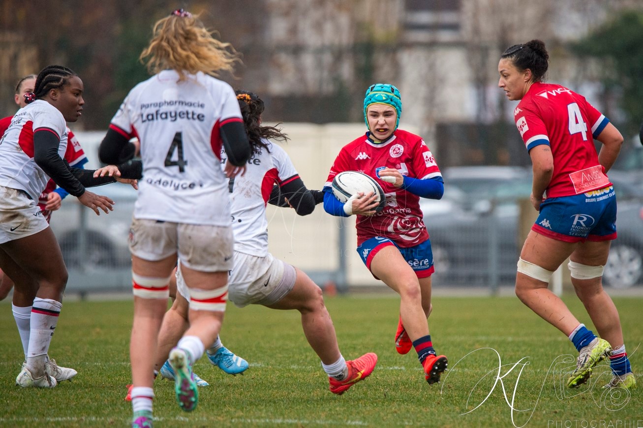  FC Grenoble Rugby - Stade Toulousain - Rugby - FFR 2024 - Élite 1 Fém - FC Grenoble (15) vs (15) Stade Toulousain RF (#FFR24E1FFCGST12) Photo by: Karine Valentin | Siuxy Sports 2024-12-07